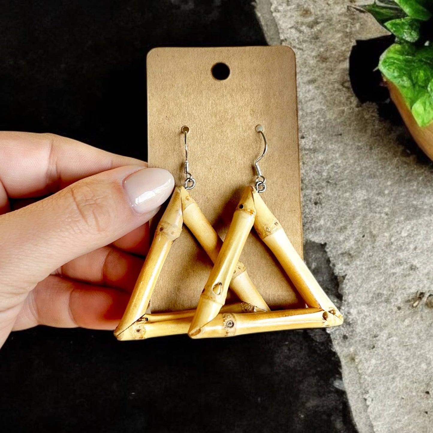 Handmade Bamboo Earrings | Jewelry Gift Bestseller