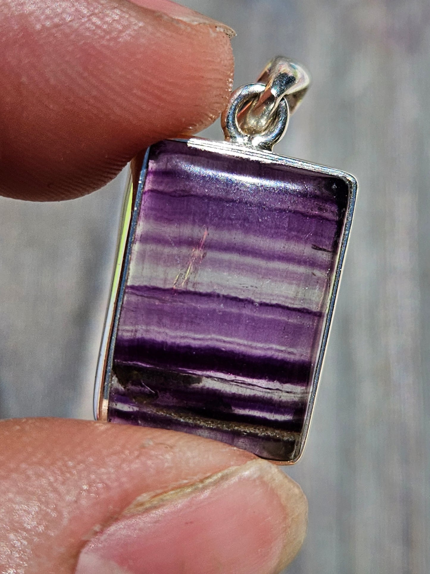 "Ana" Fluorite Pendant