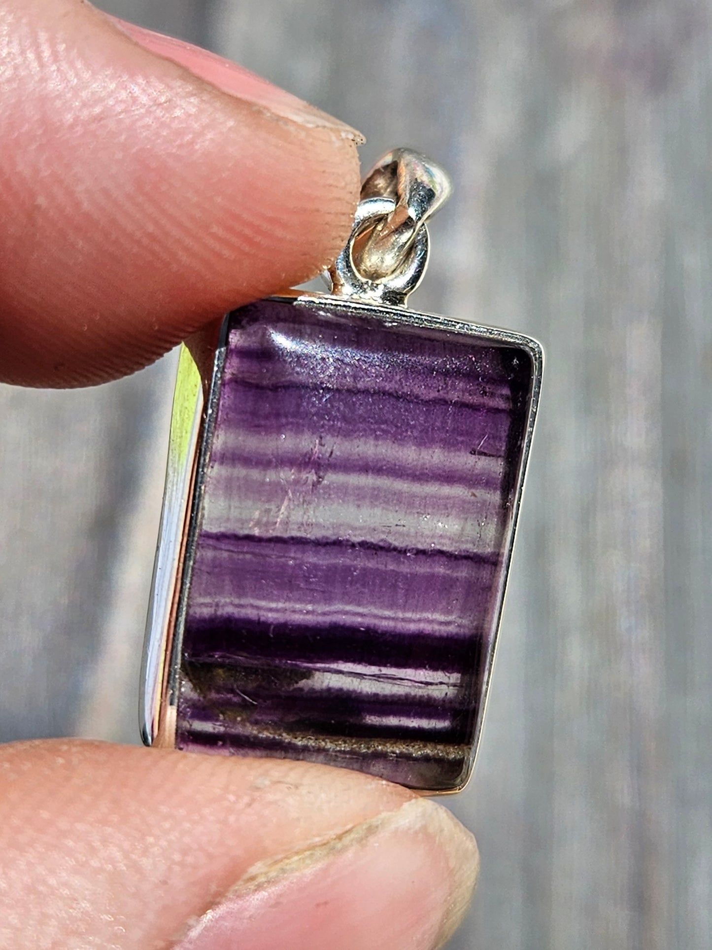 "Ana" Fluorite Pendant