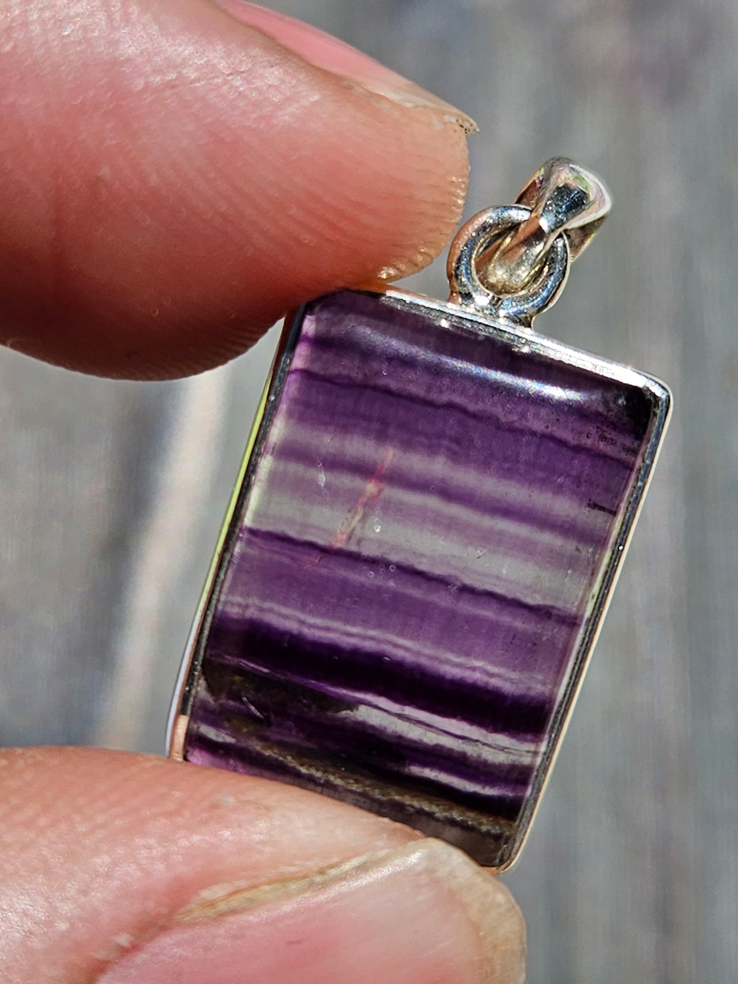 "Ana" Fluorite Pendant