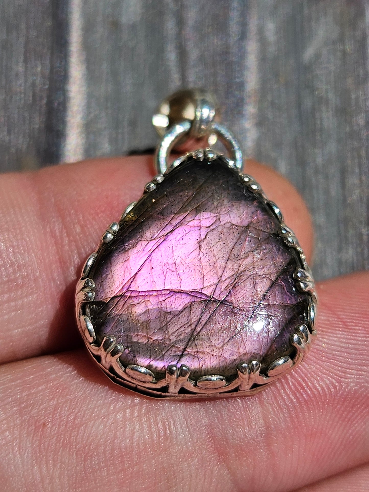 "Pink Princess" Labradorite Pendant