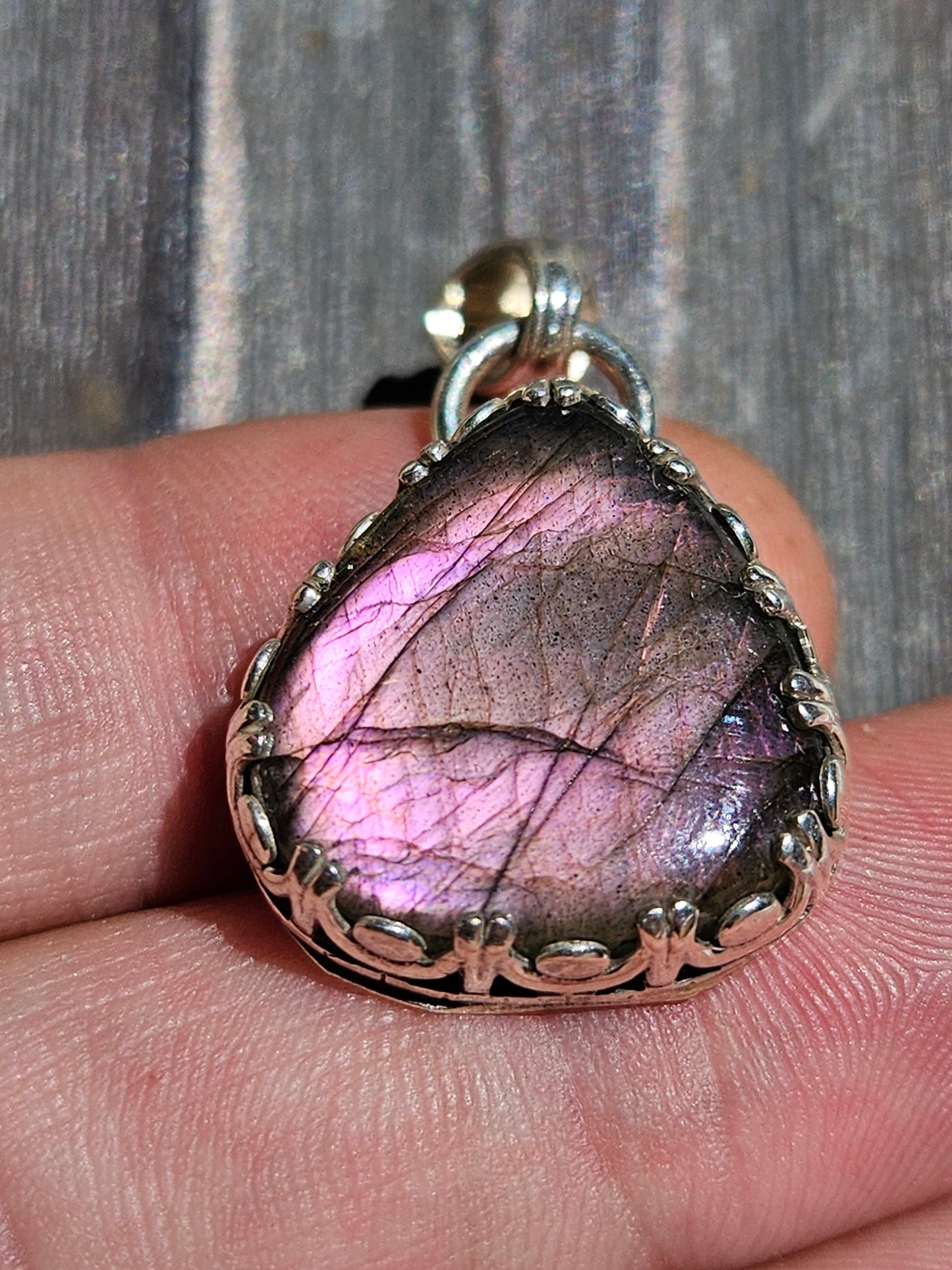 "Pink Princess" Labradorite Pendant