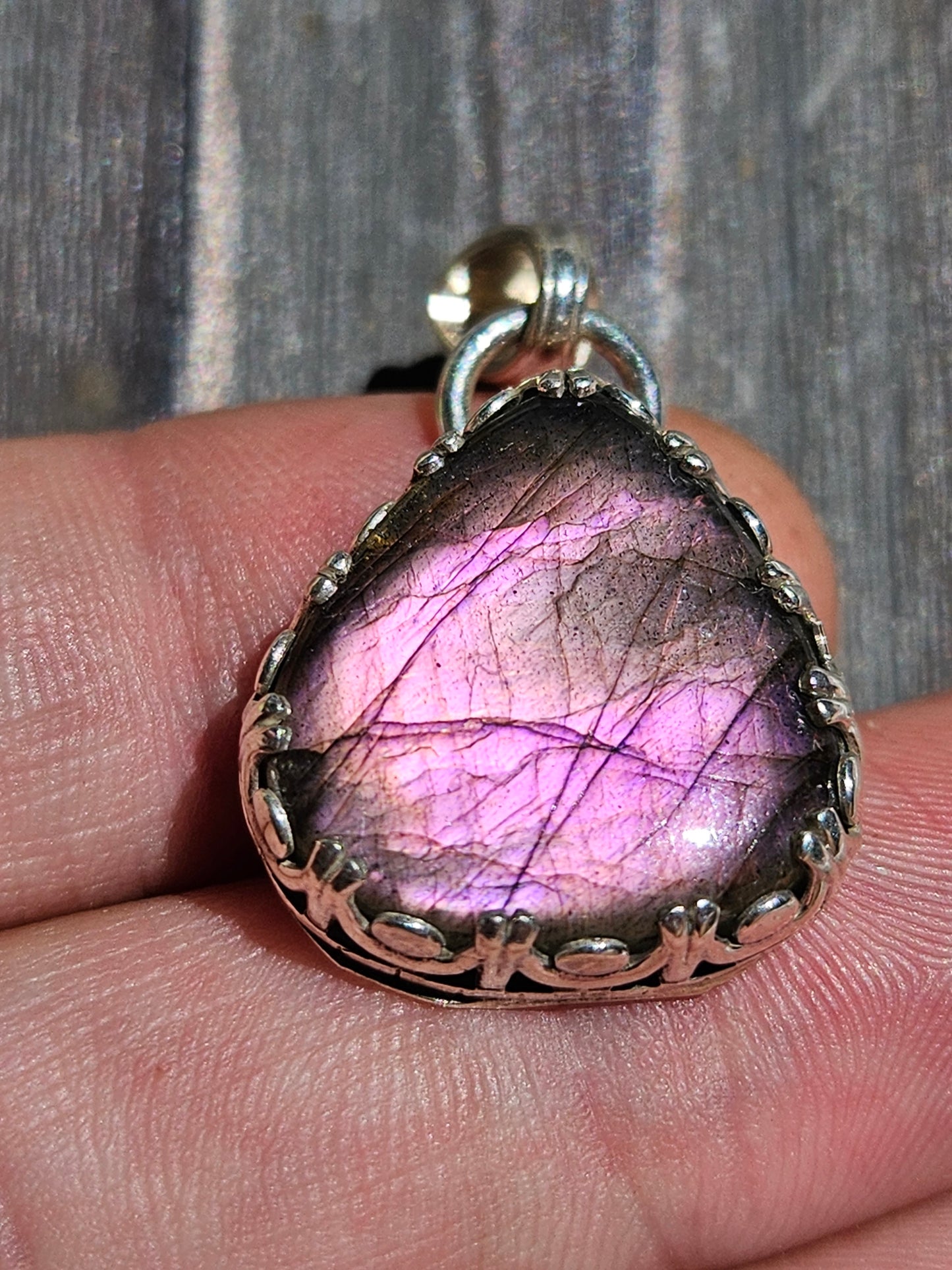 "Pink Princess" Labradorite Pendant