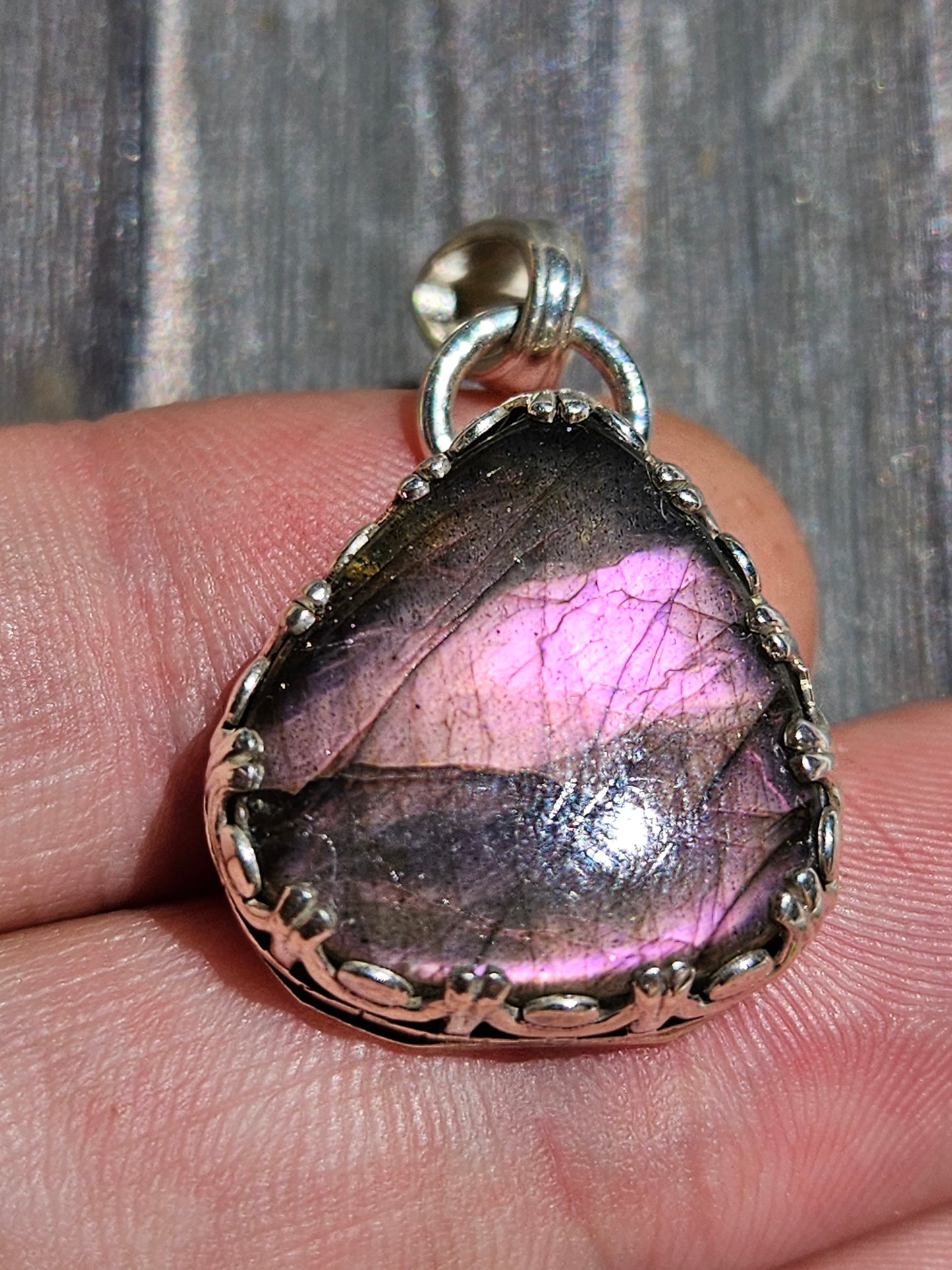 "Pink Princess" Labradorite Pendant