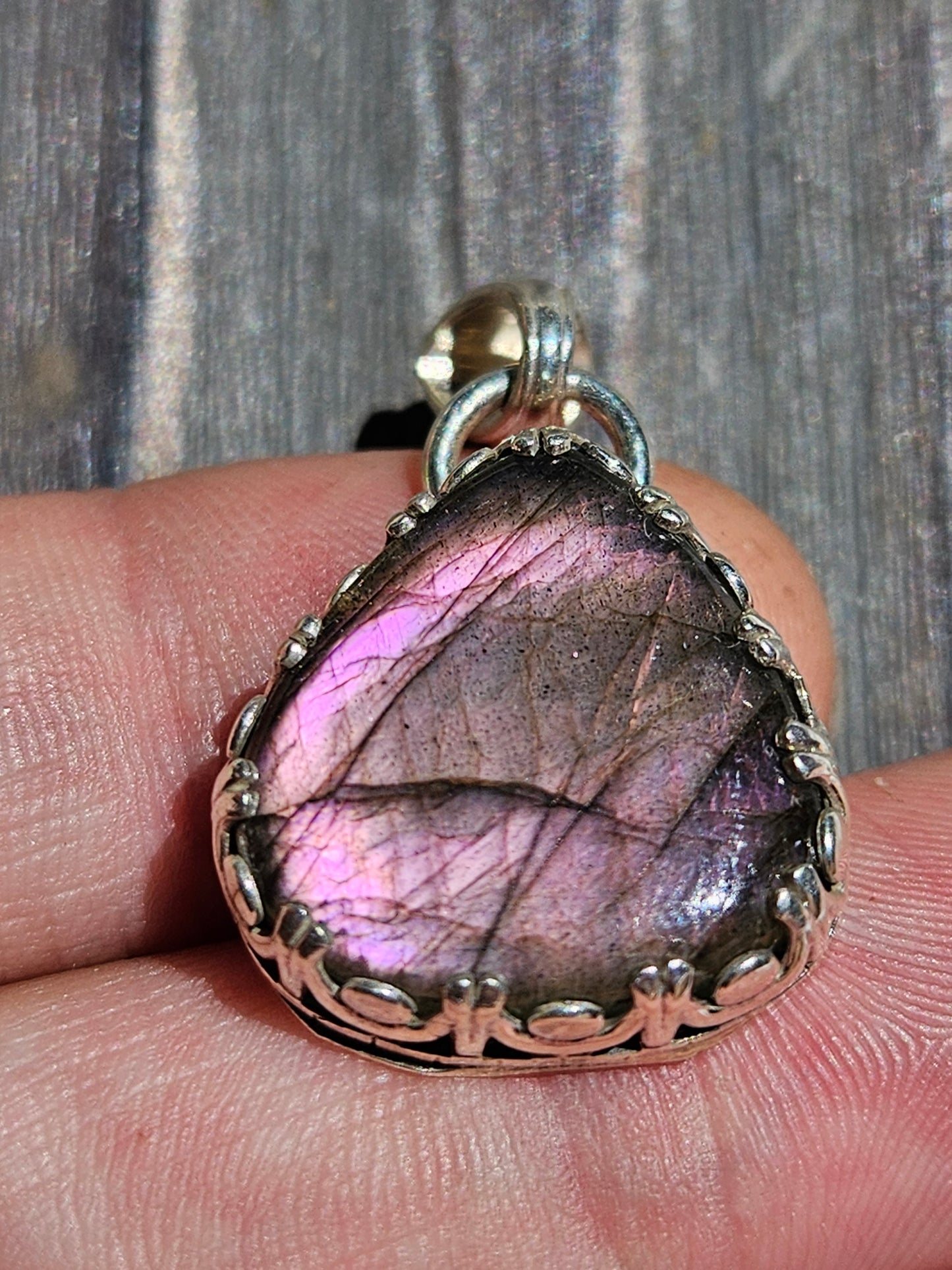 "Pink Princess" Labradorite Pendant