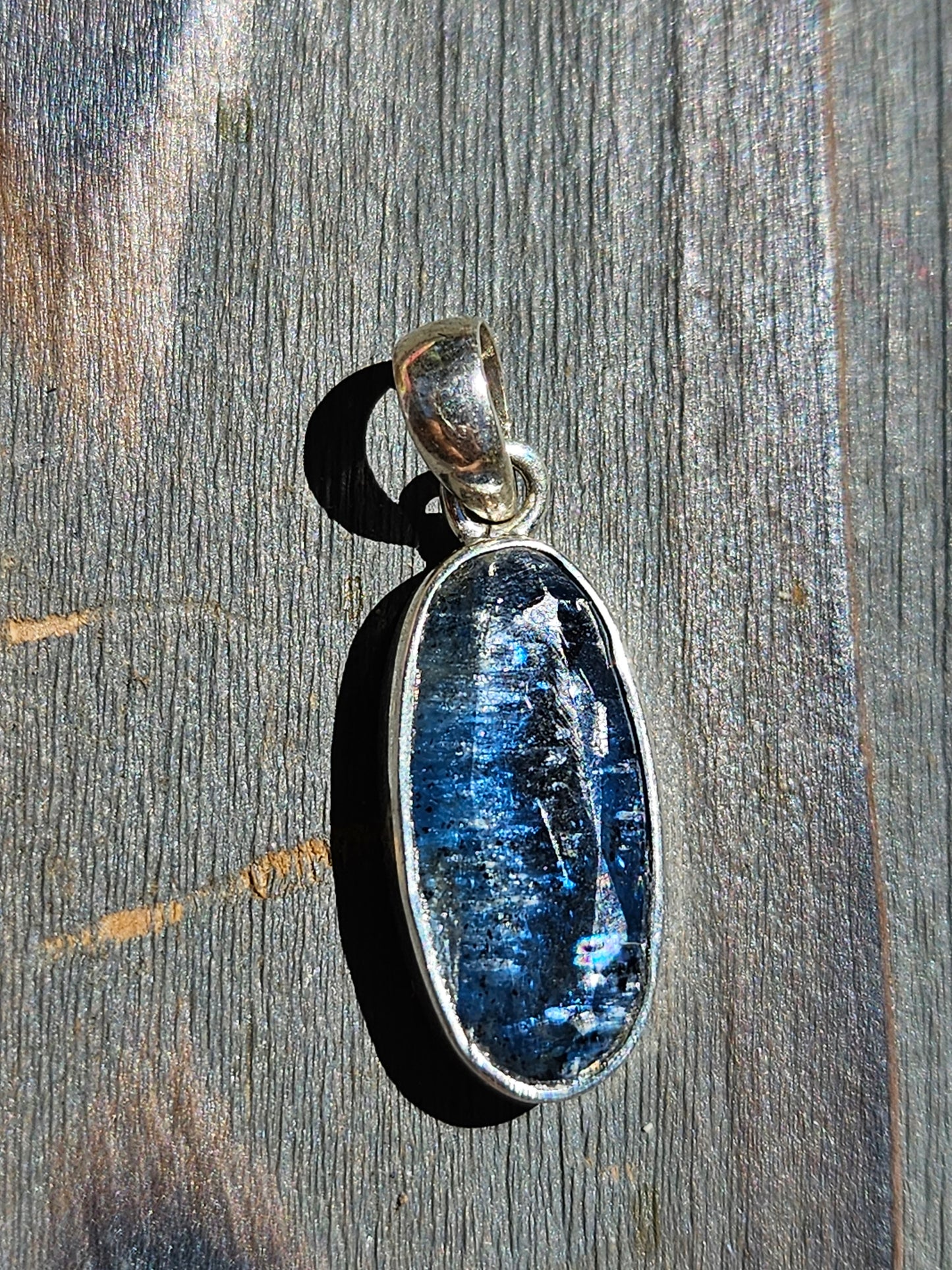 "Eye Shine" Blue Kyanite Pendant