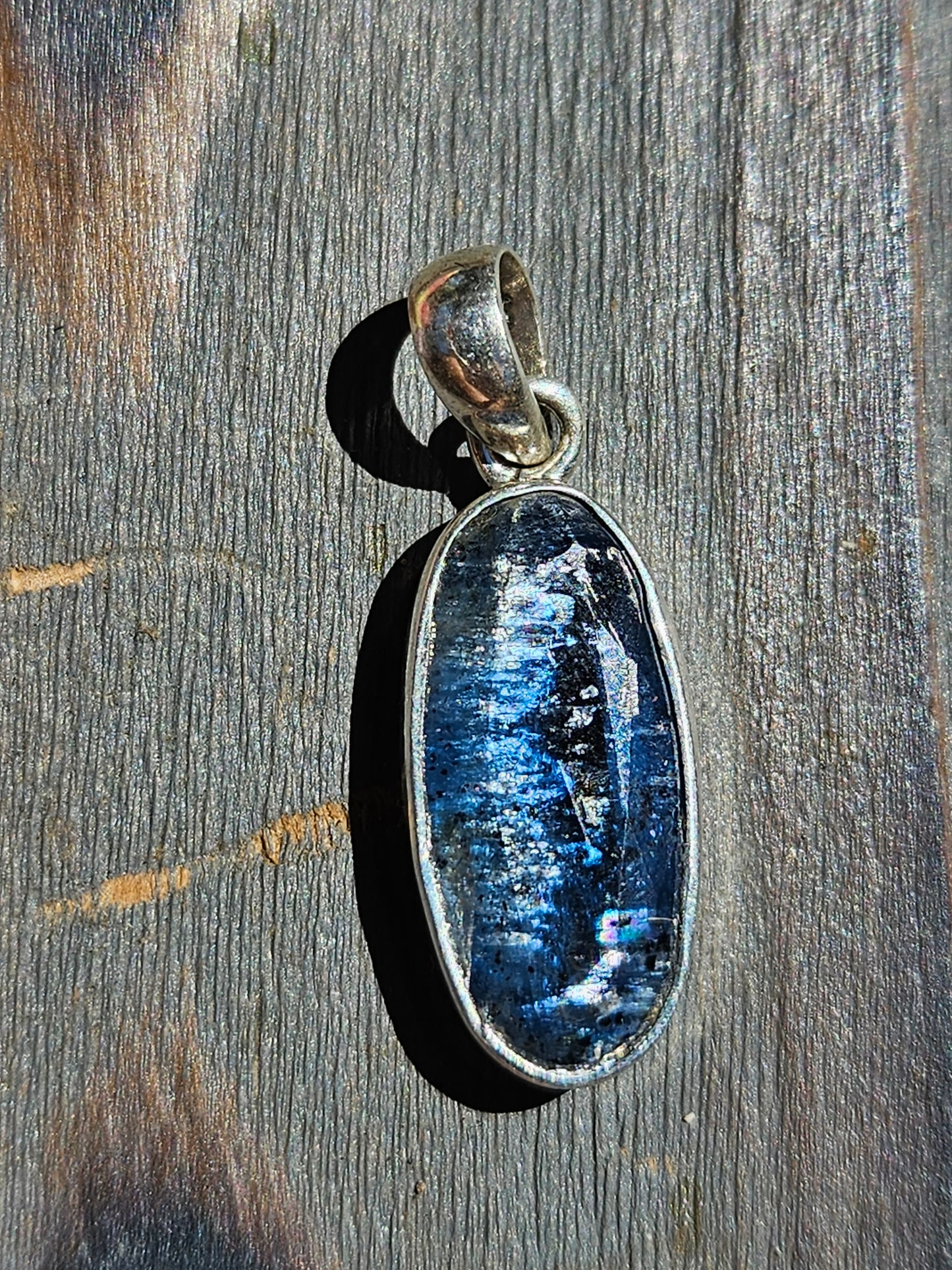 "Eye Shine" Blue Kyanite Pendant