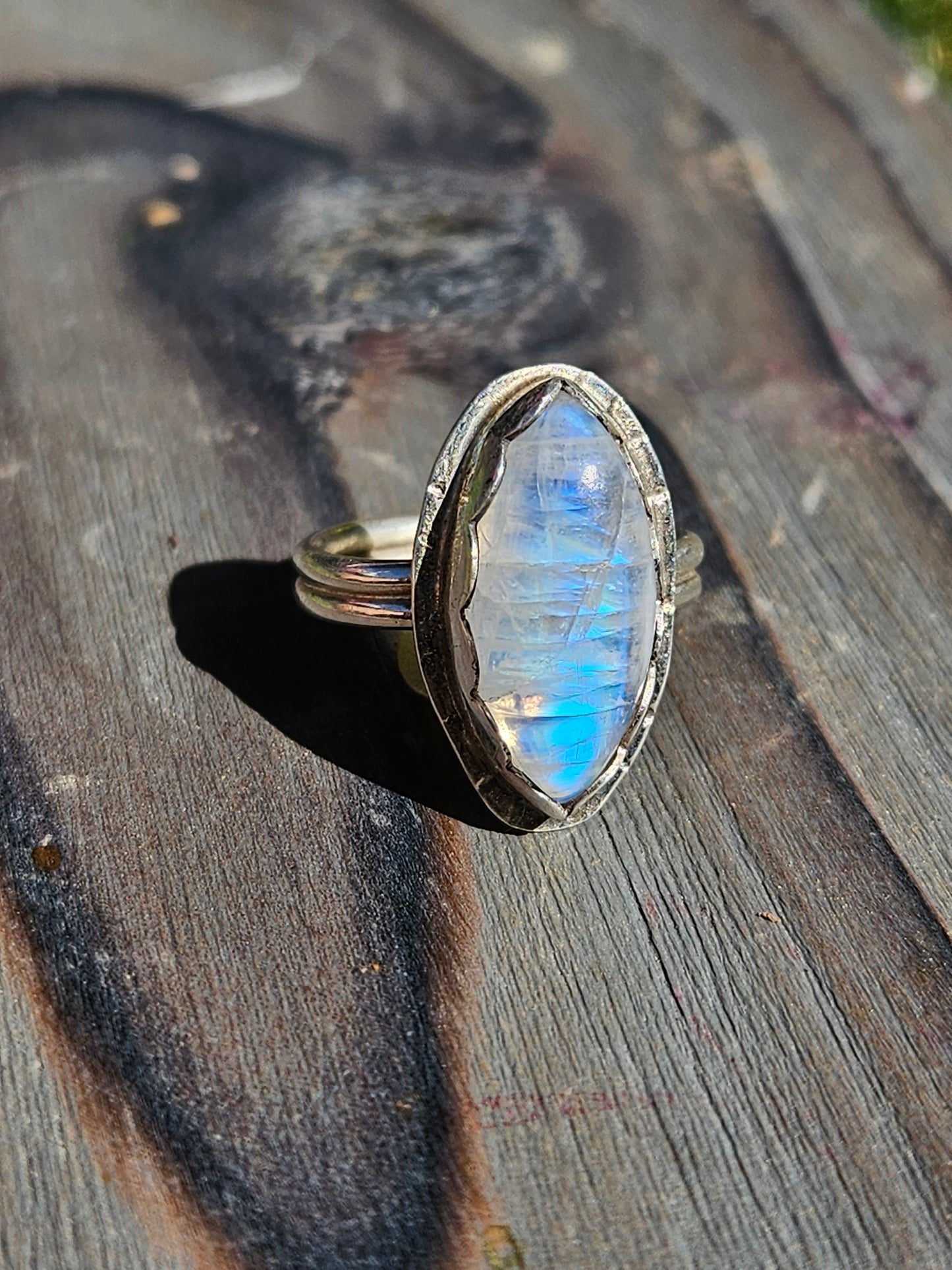 "Power" Moonstone Ring, Size 5
