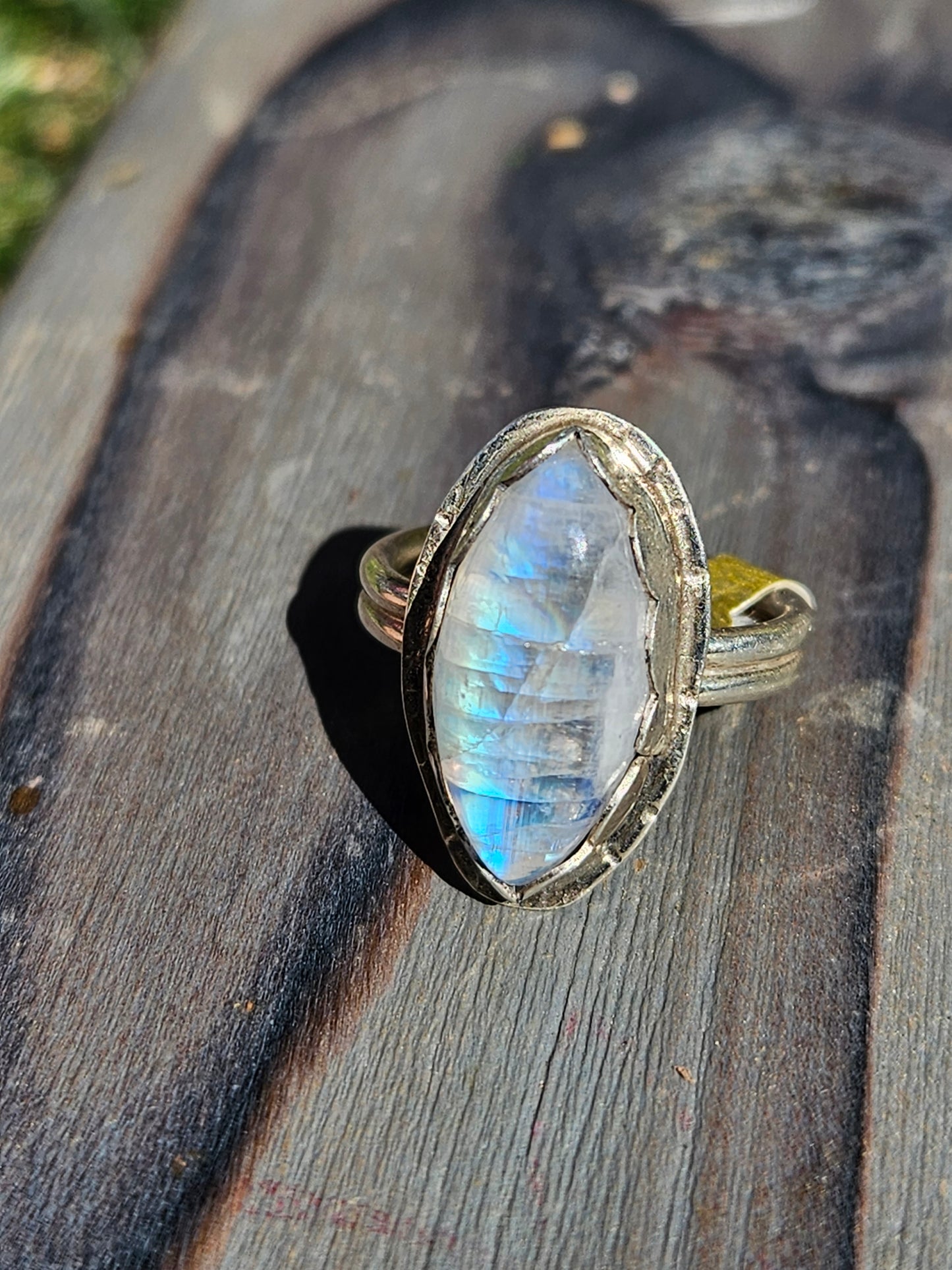 "Power" Moonstone Ring, Size 5
