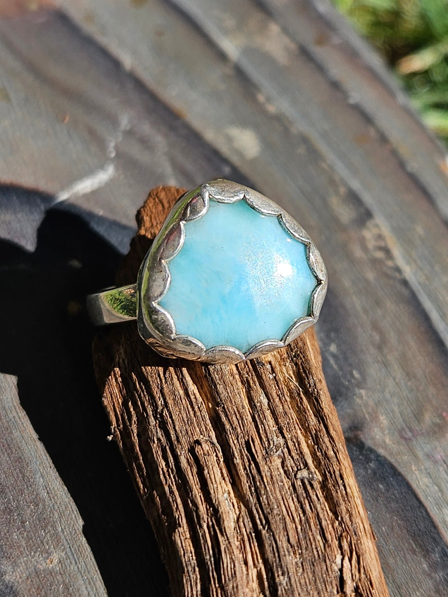 Larimar Ring, size 7