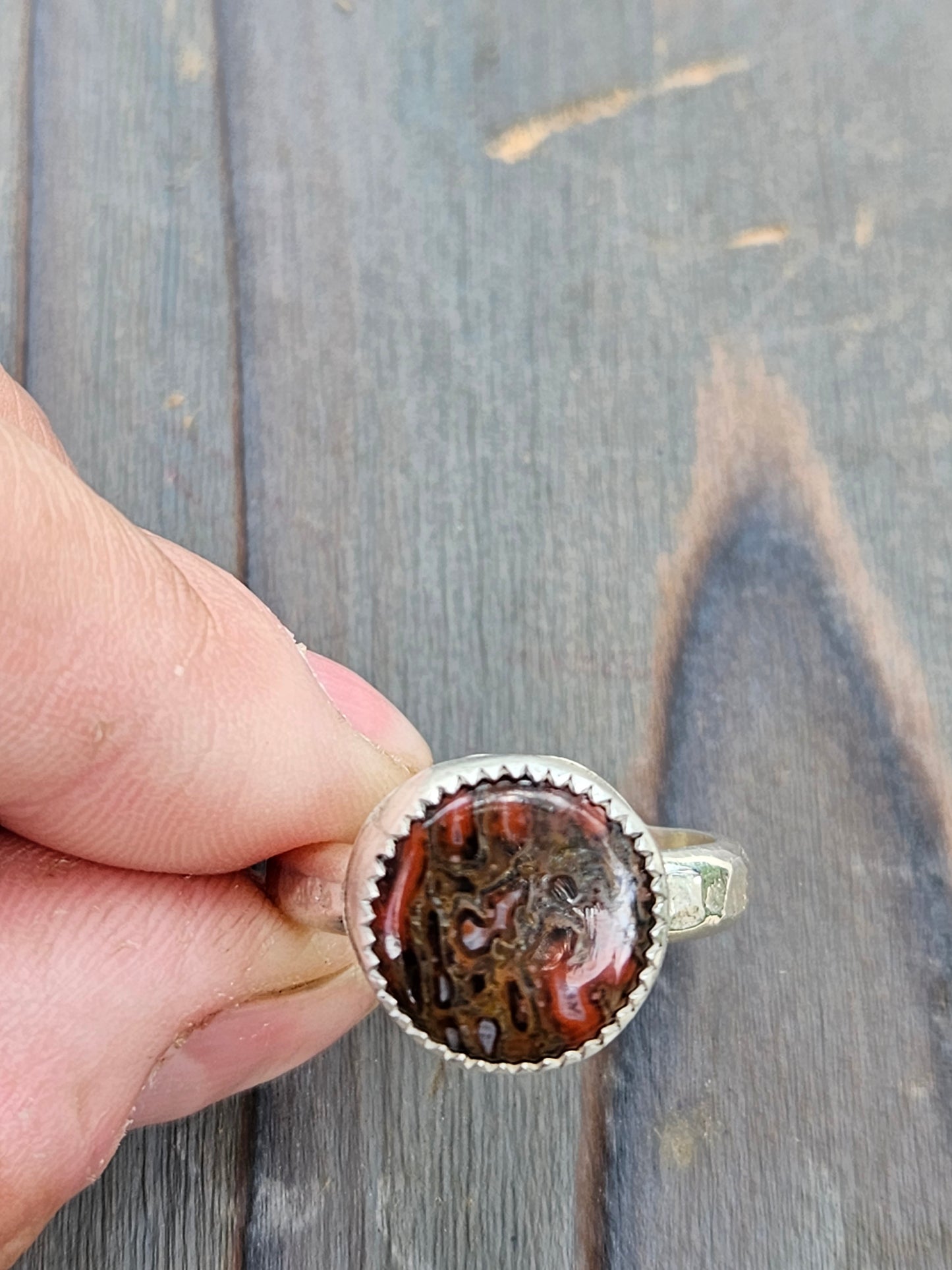 Dinosaur Bone Ring, size 10