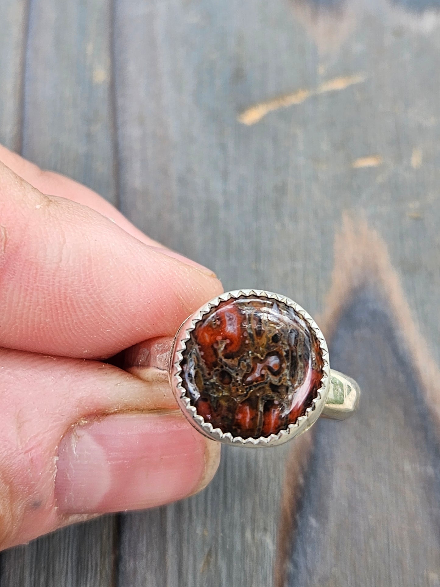Dinosaur Bone Ring, size 10