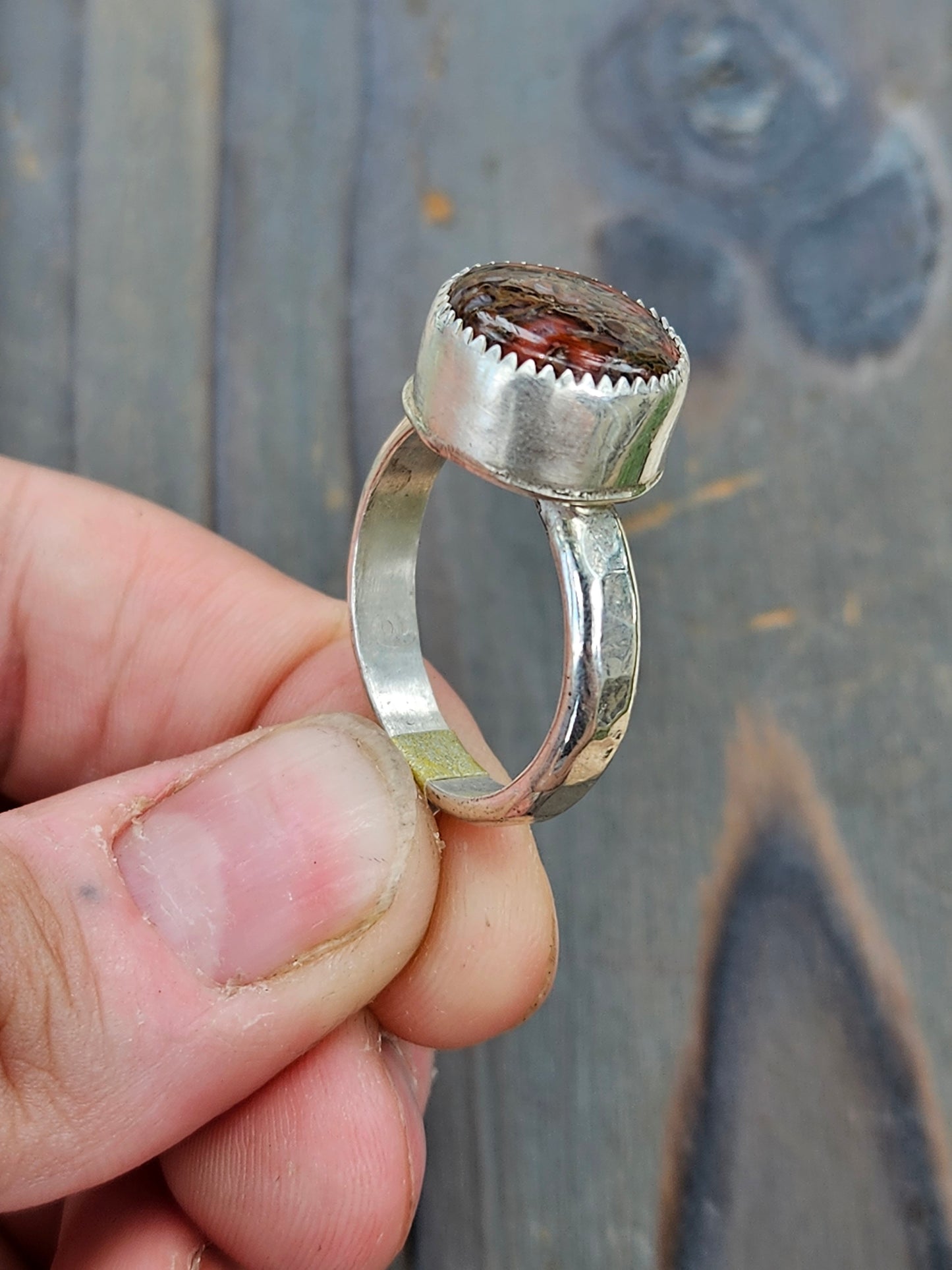 Dinosaur Bone Ring, size 10