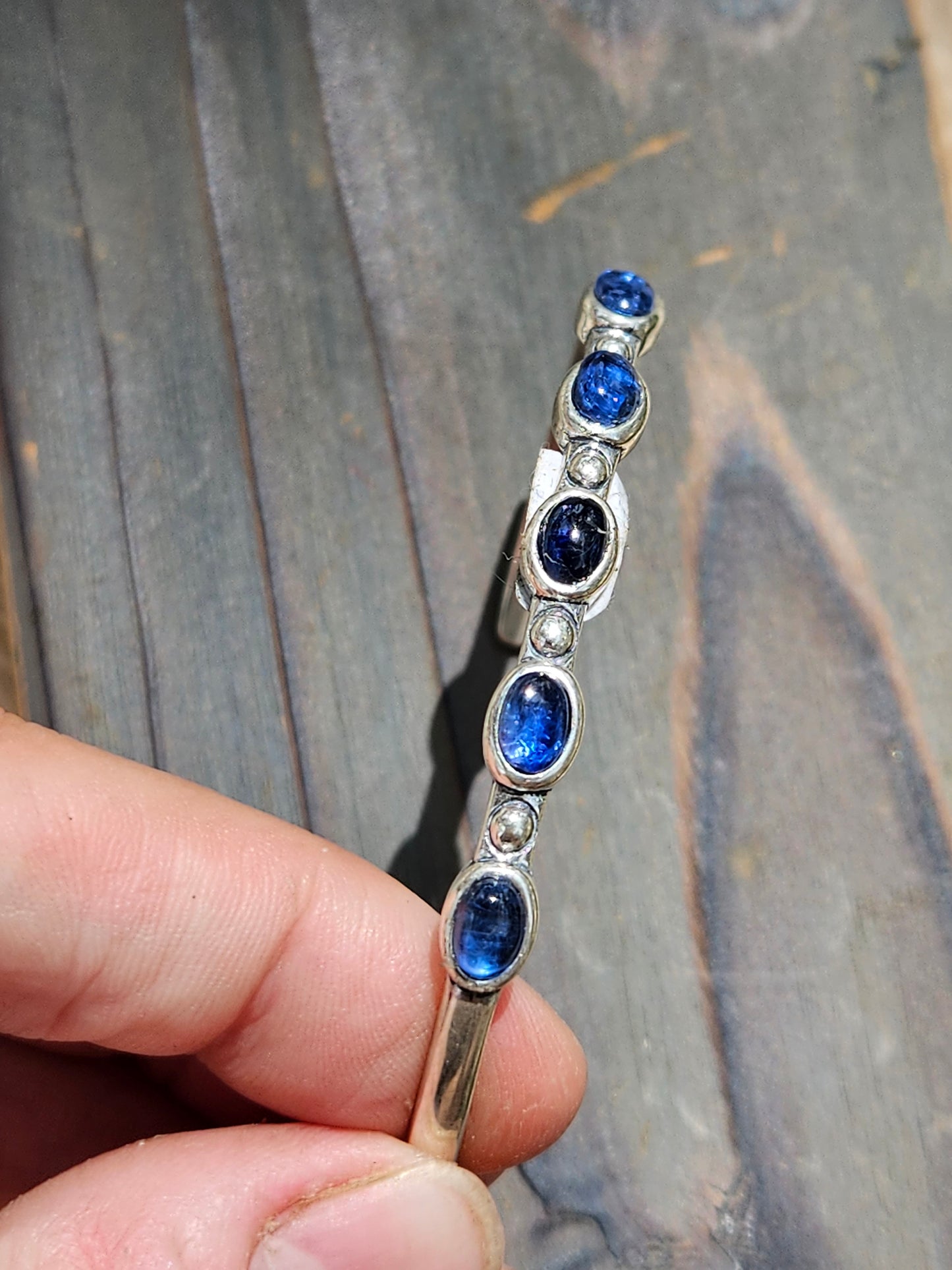 Blue Kyanite Cuff Bracelet