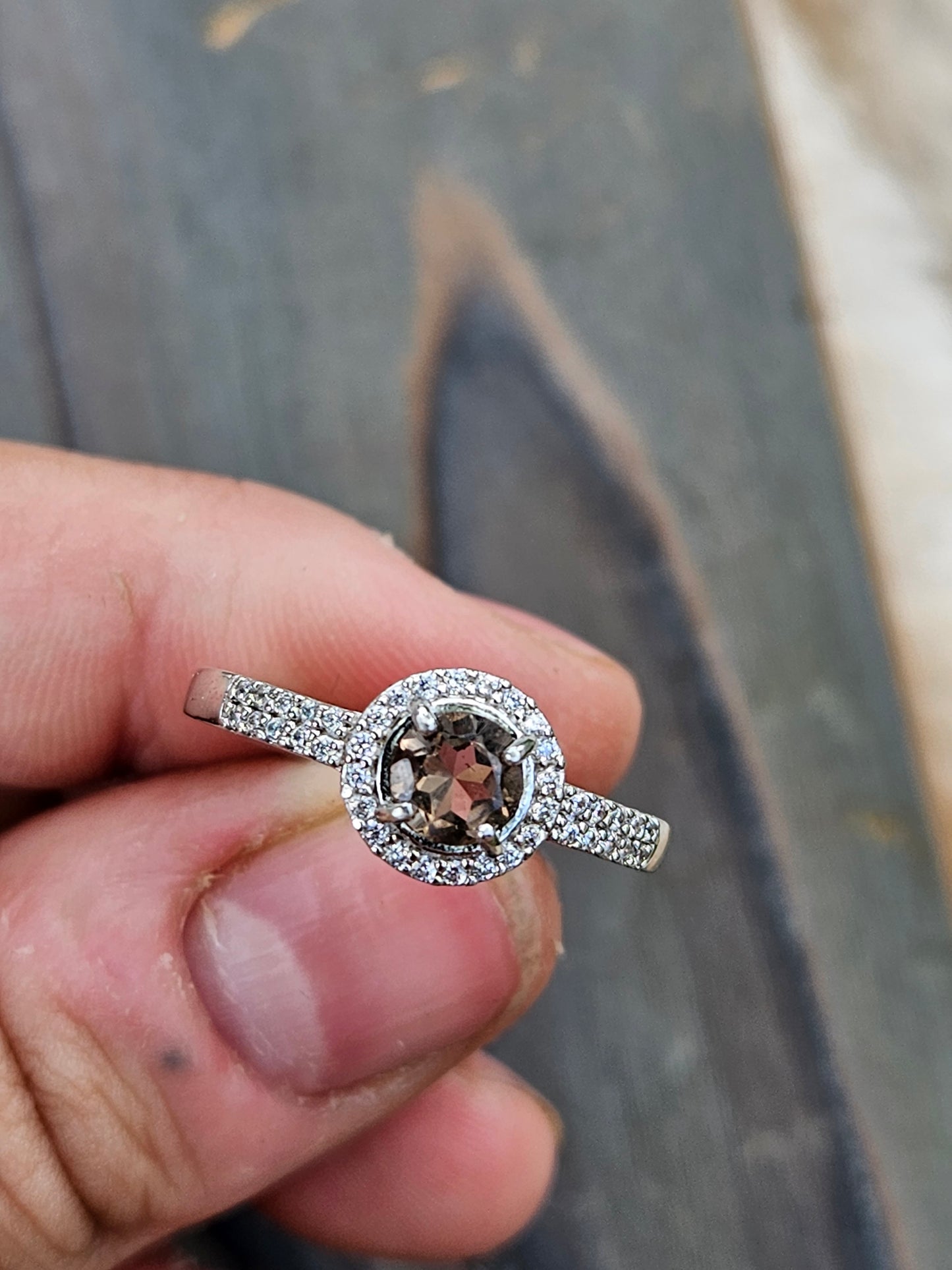 Smokey Quartz Ring, Size 7