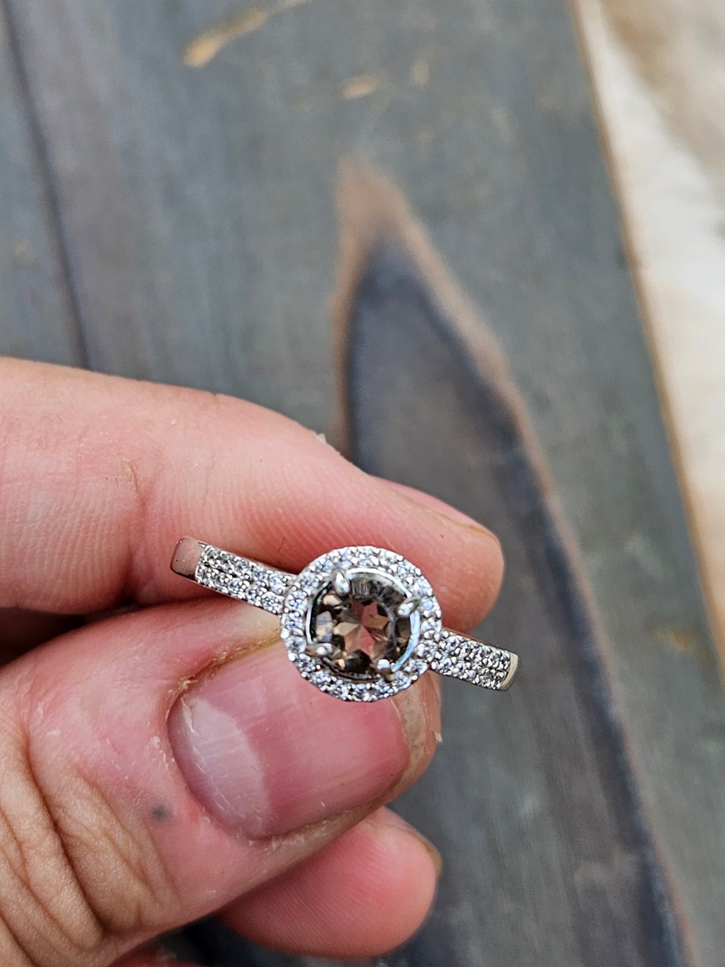 Smokey Quartz Ring, Size 7