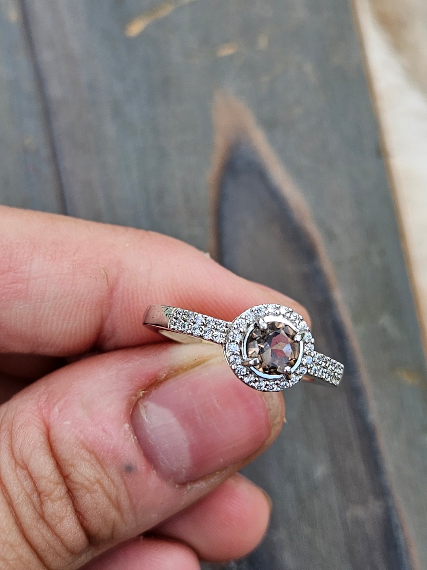 Smokey Quartz Ring, Size 7