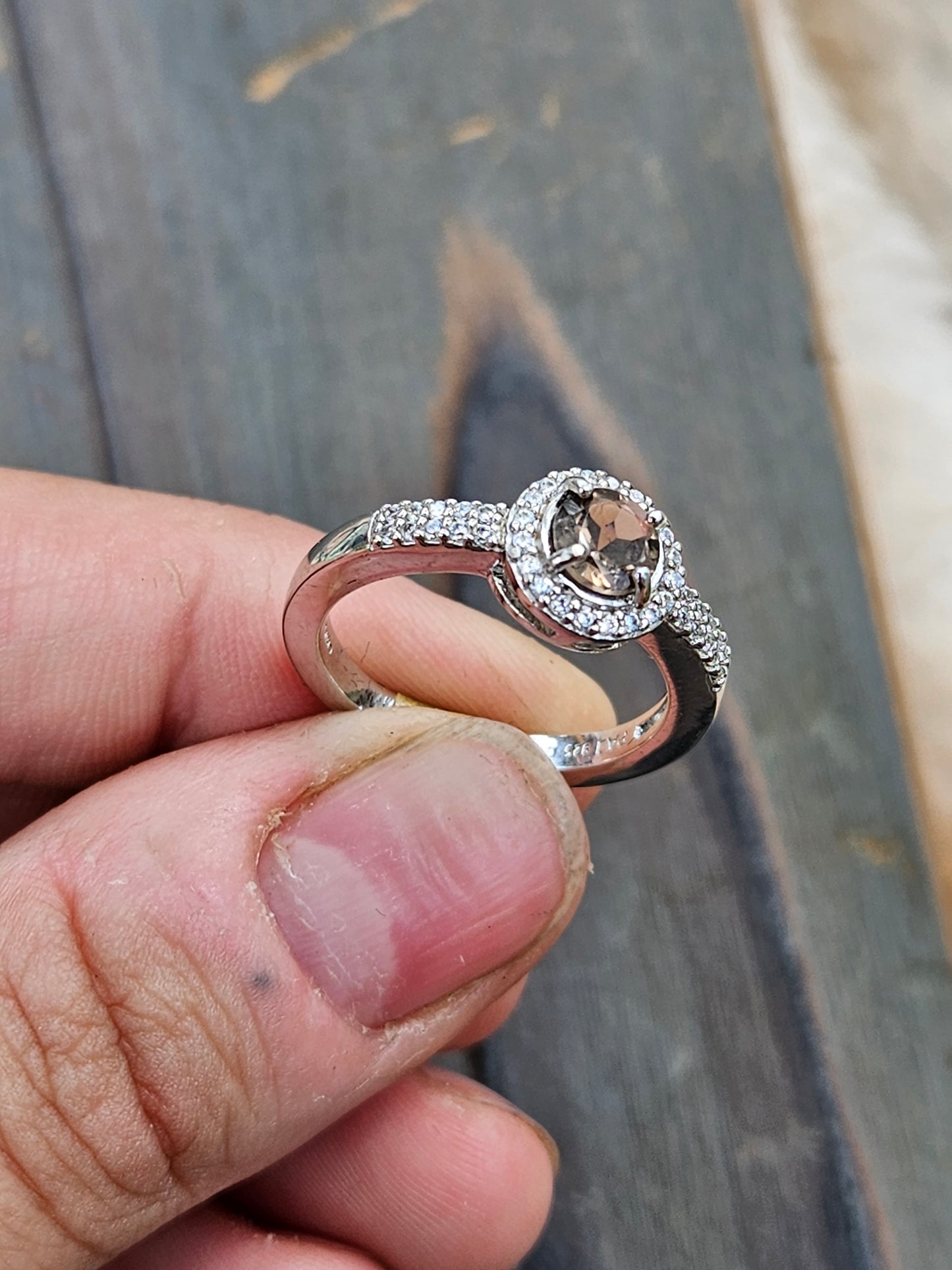 Smokey Quartz Ring, Size 7