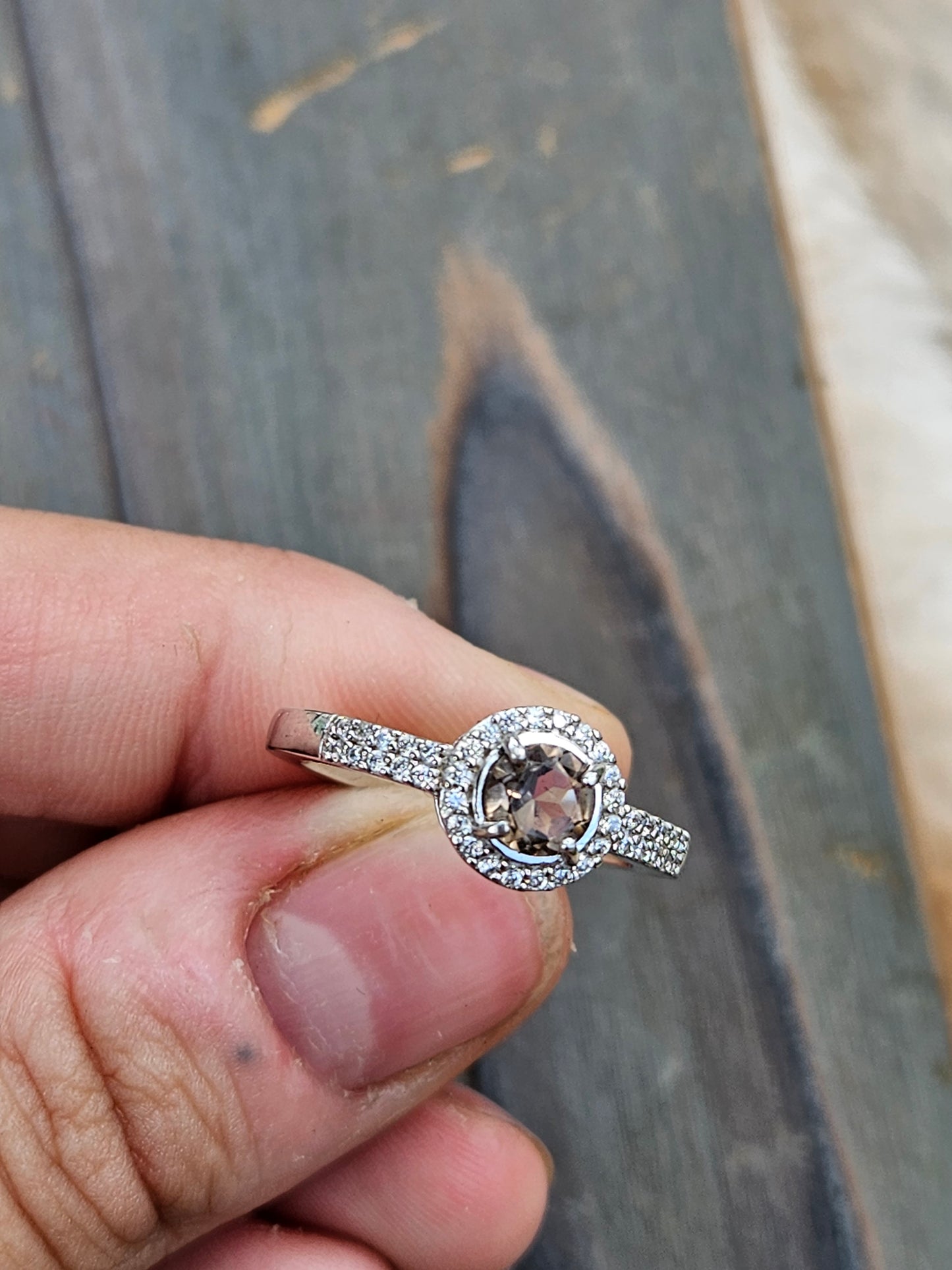 Smokey Quartz Ring, Size 7