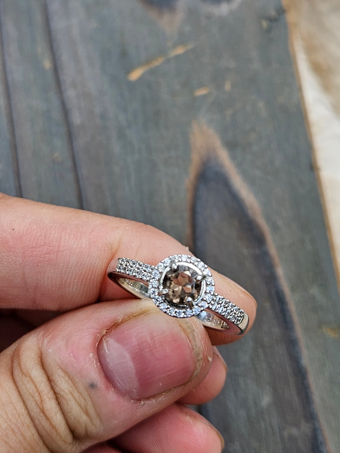 Smokey Quartz Ring, Size 7