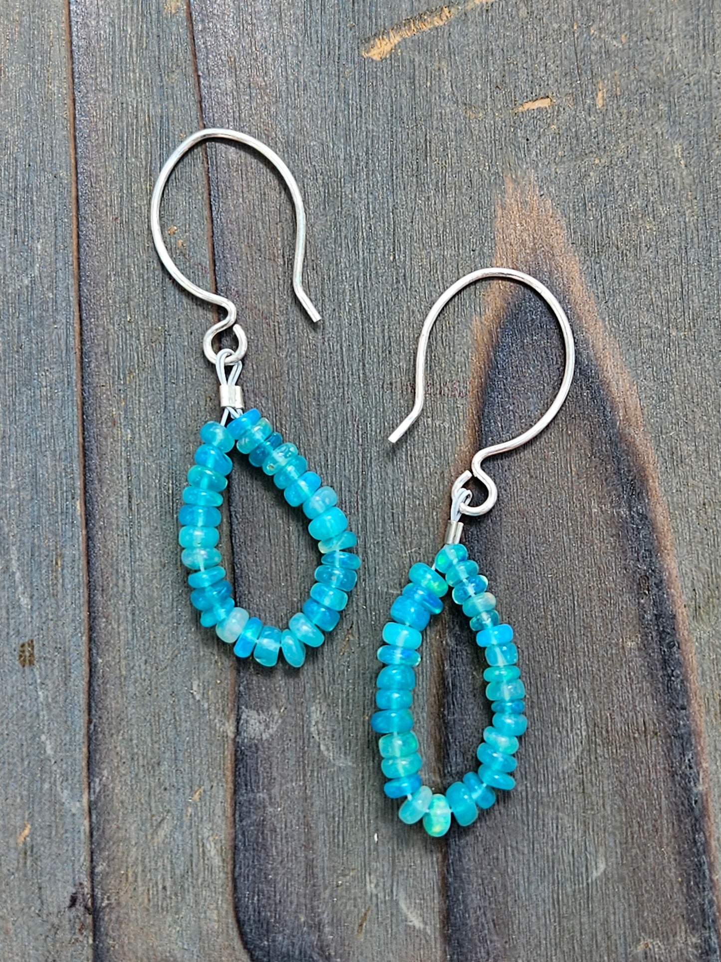 Ethiopian Opal Chandelier Earrings