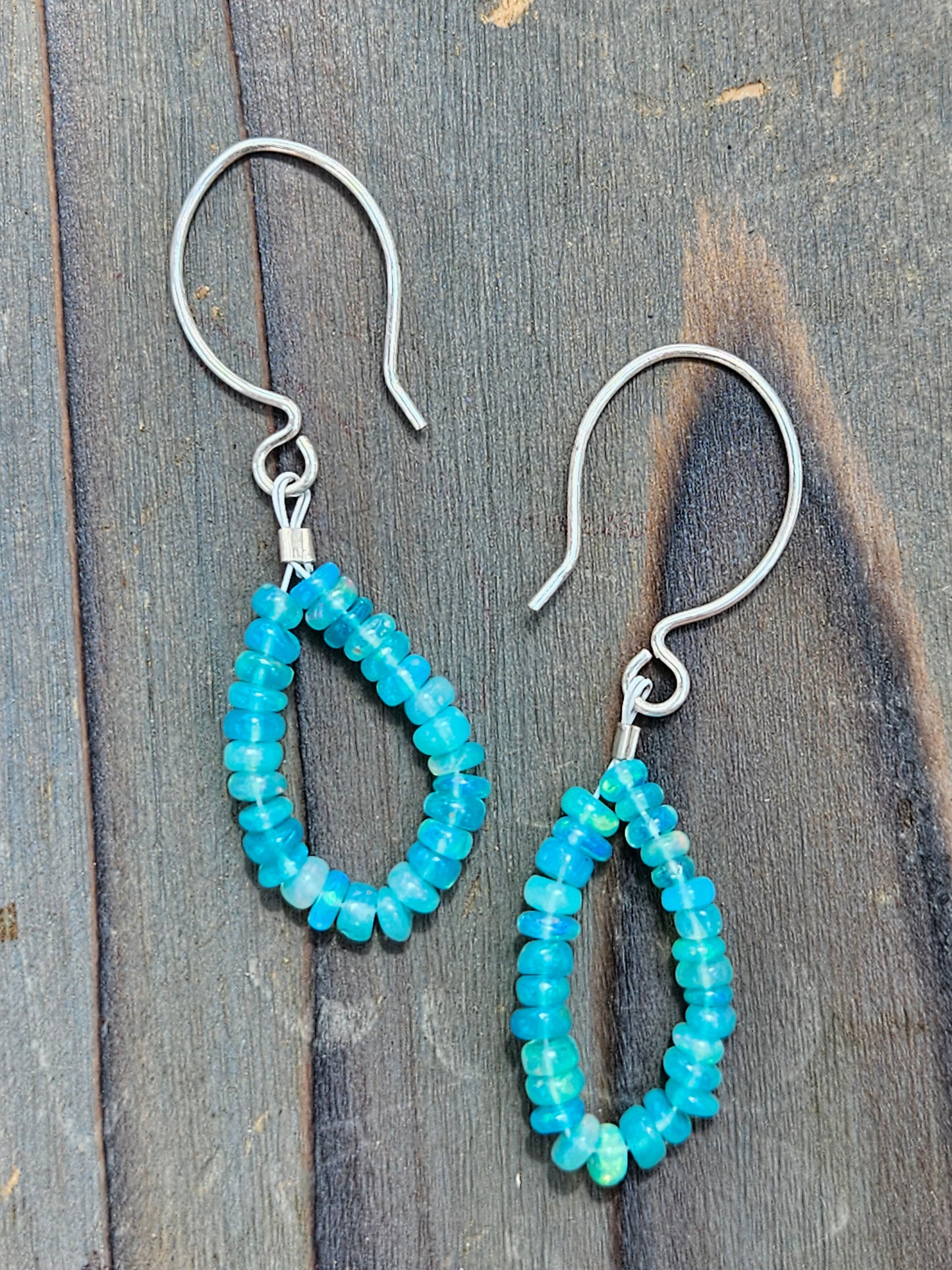 Ethiopian Opal Chandelier Earrings
