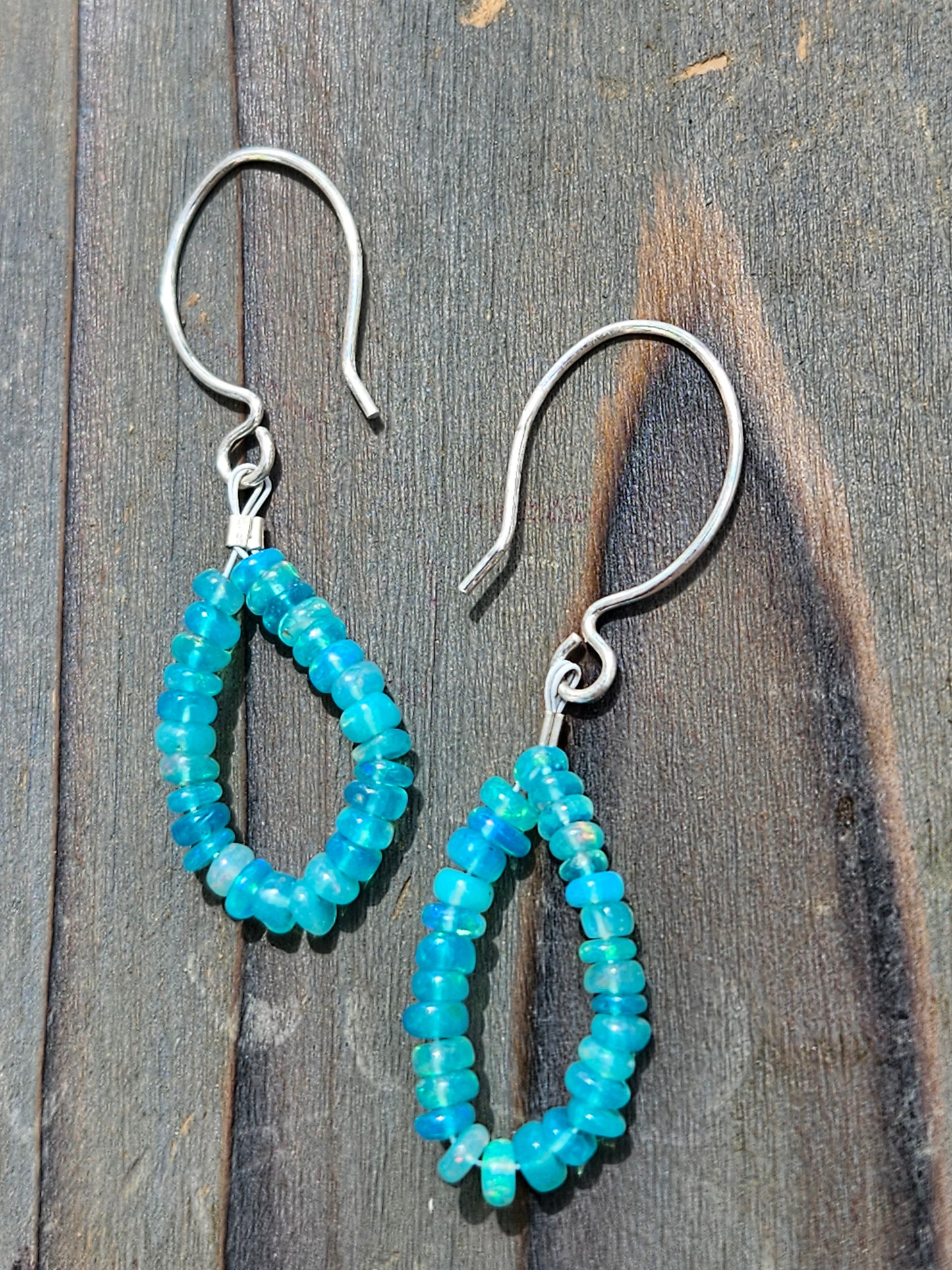 Ethiopian Opal Chandelier Earrings