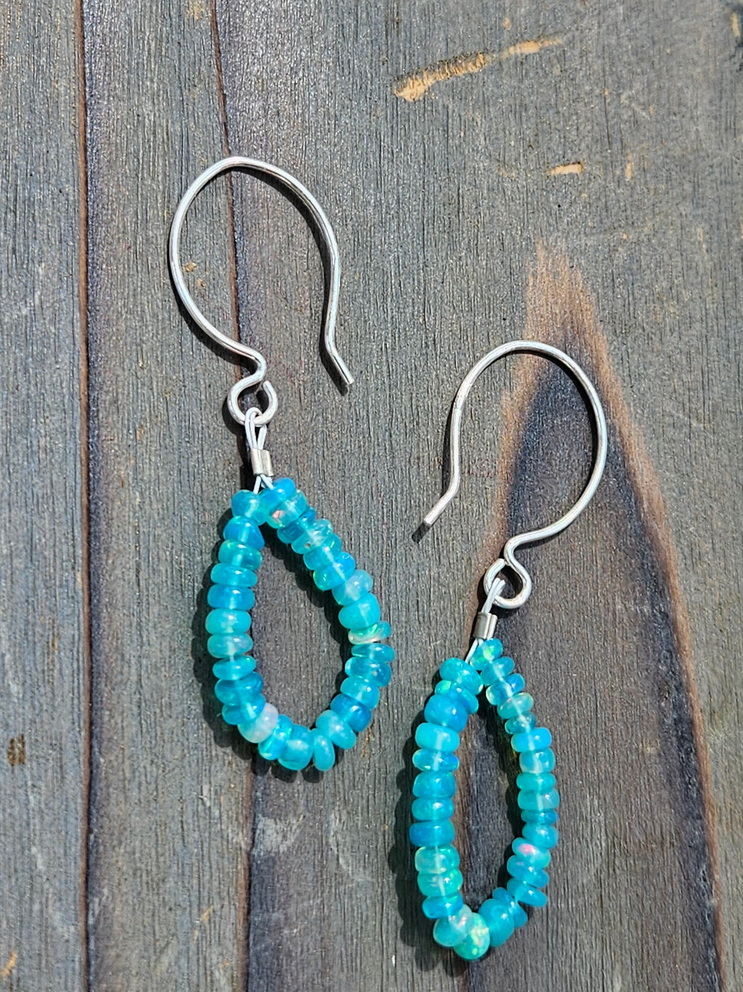 Ethiopian Opal Chandelier Earrings