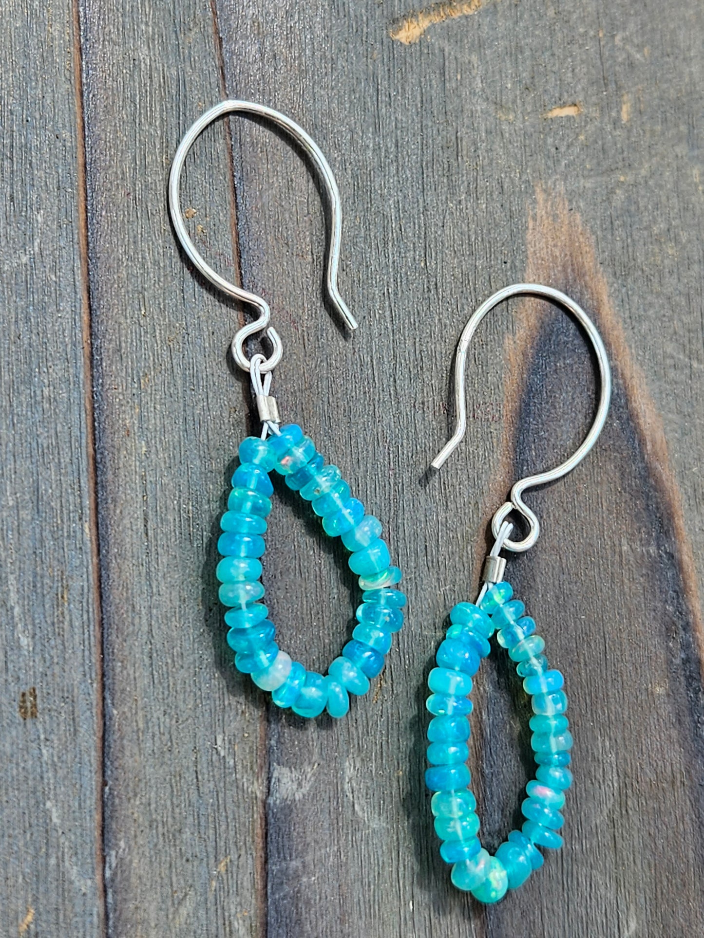 Ethiopian Opal Chandelier Earrings