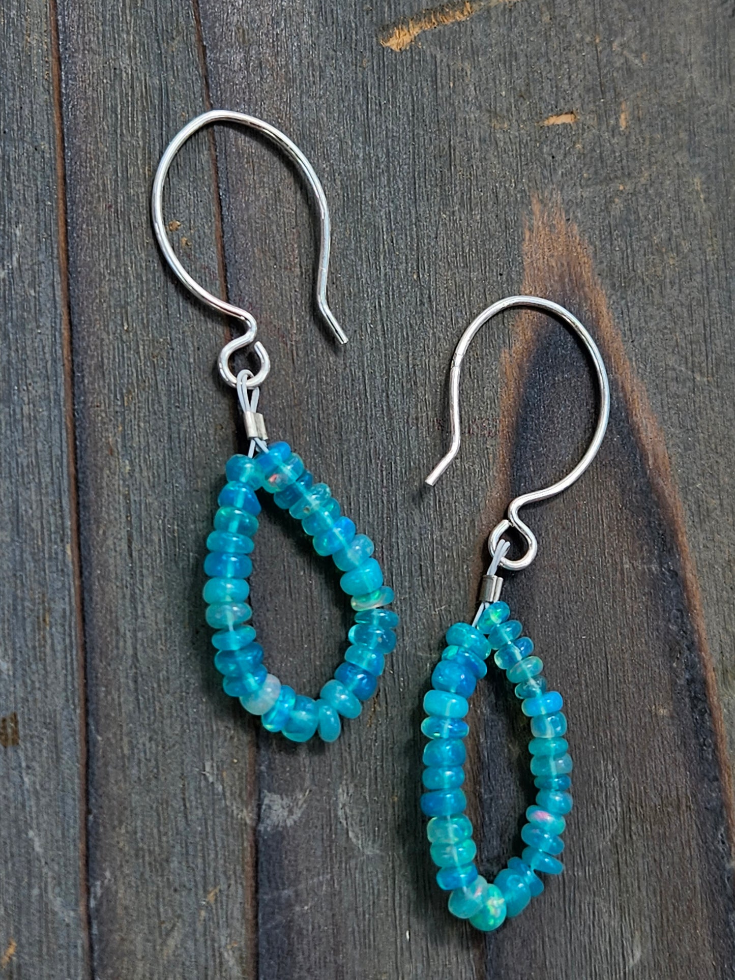 Ethiopian Opal Chandelier Earrings