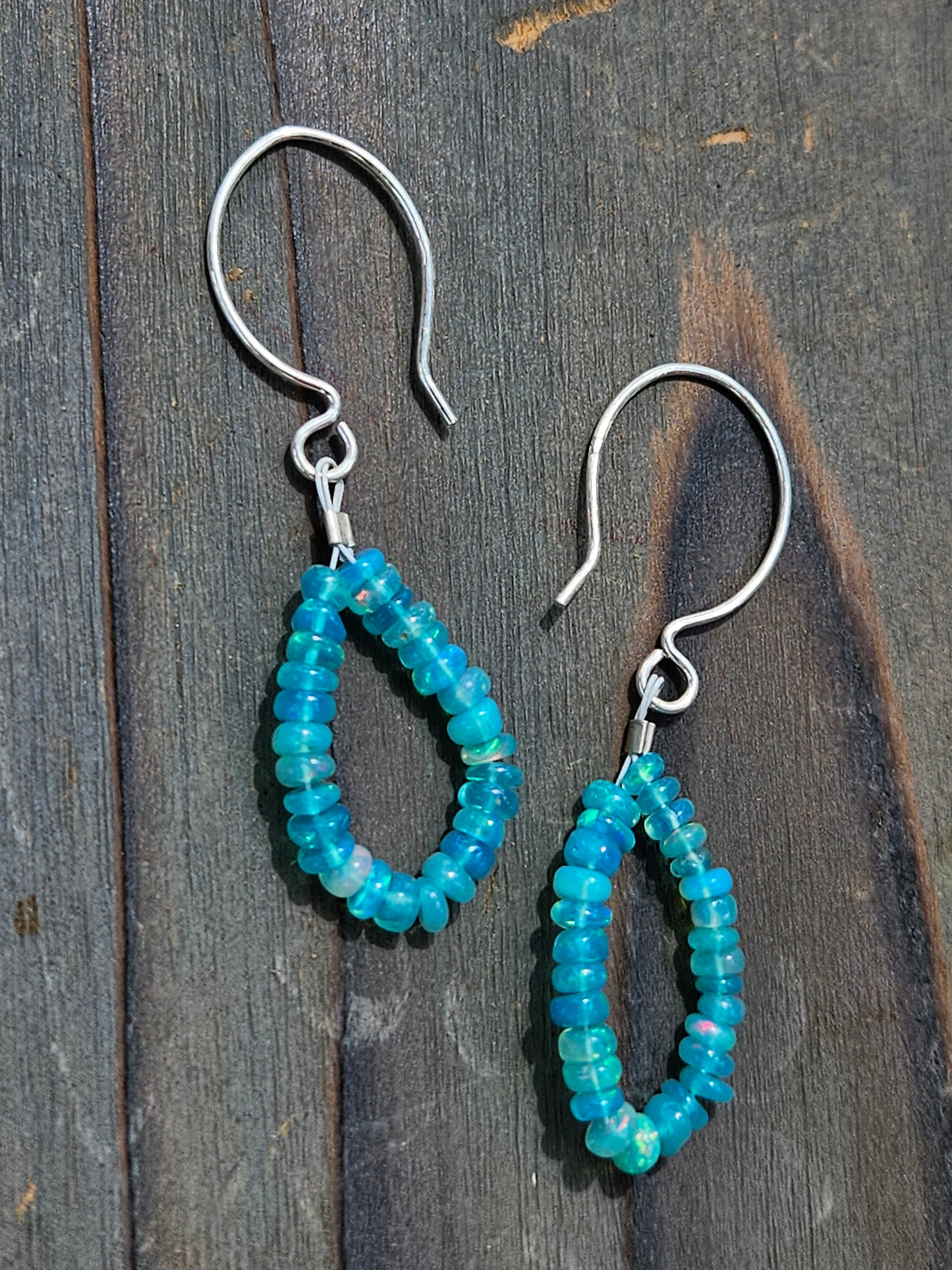 Ethiopian Opal Chandelier Earrings
