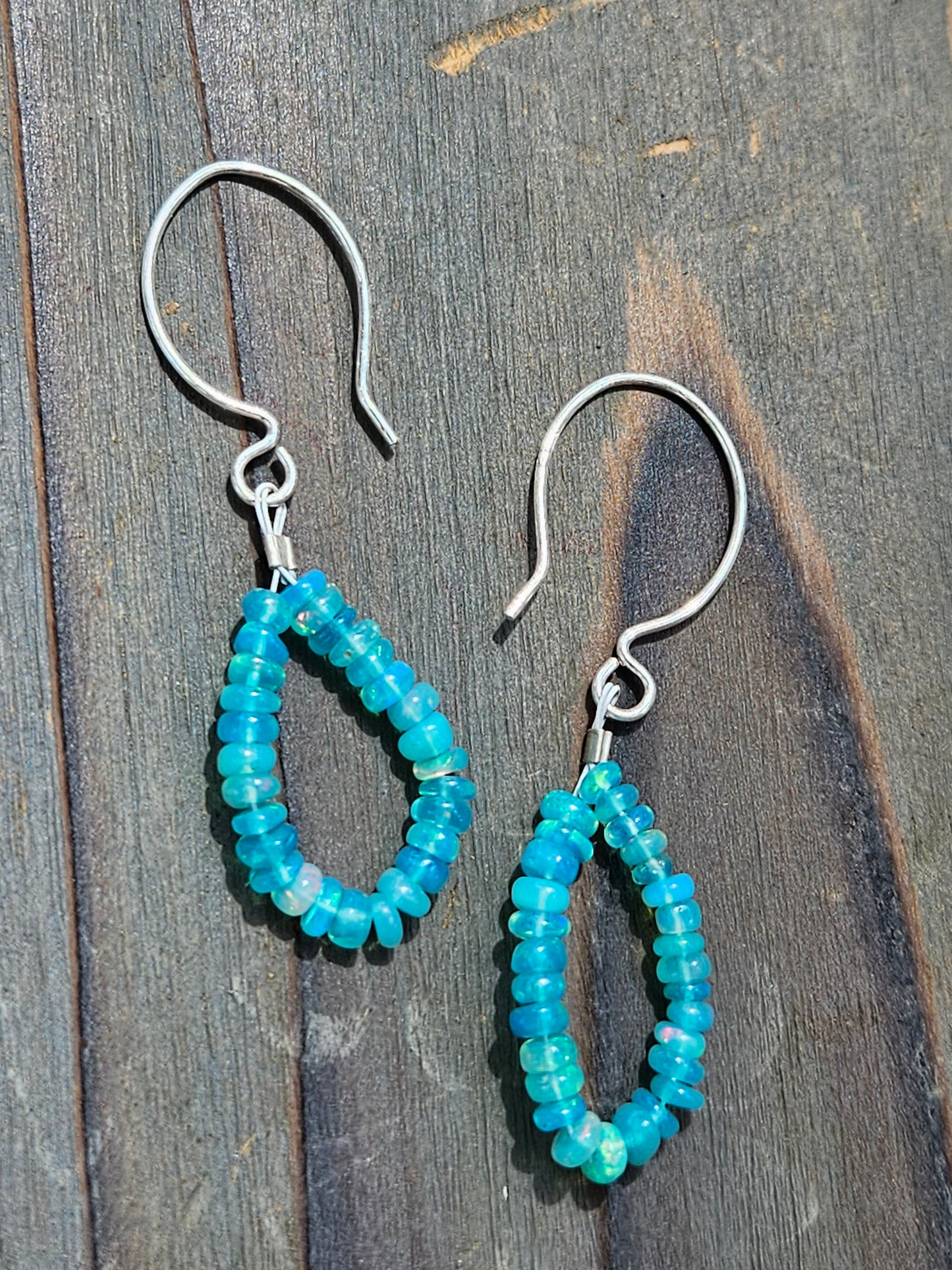 Ethiopian Opal Chandelier Earrings