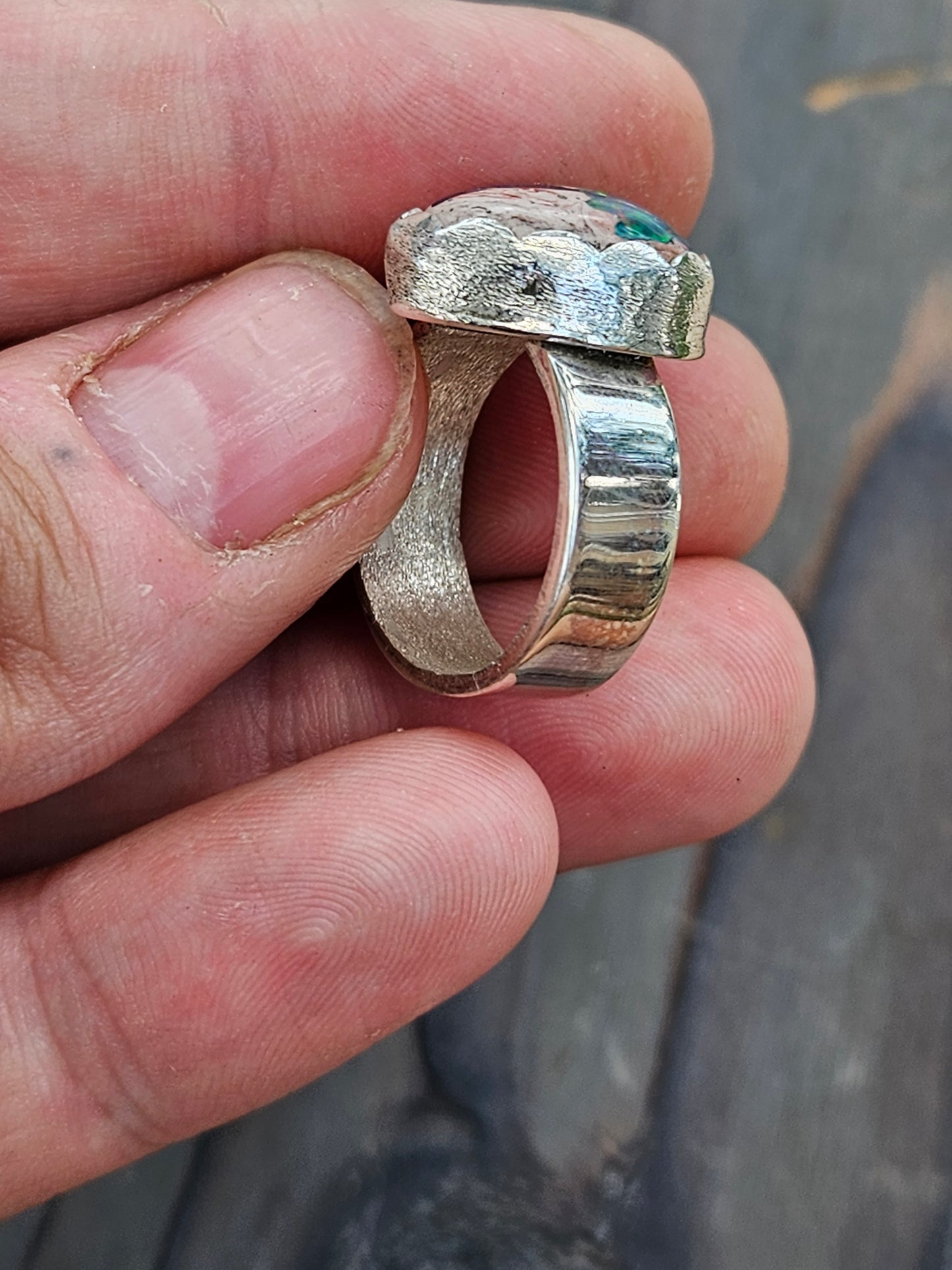 Galaxy Opal Ring, Size 6