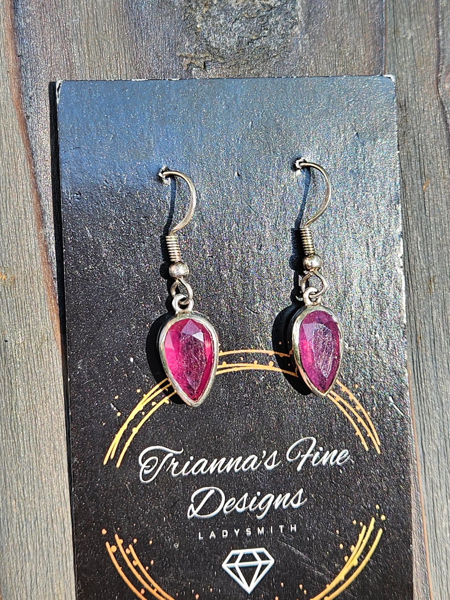 Ruby Dangle Earrings