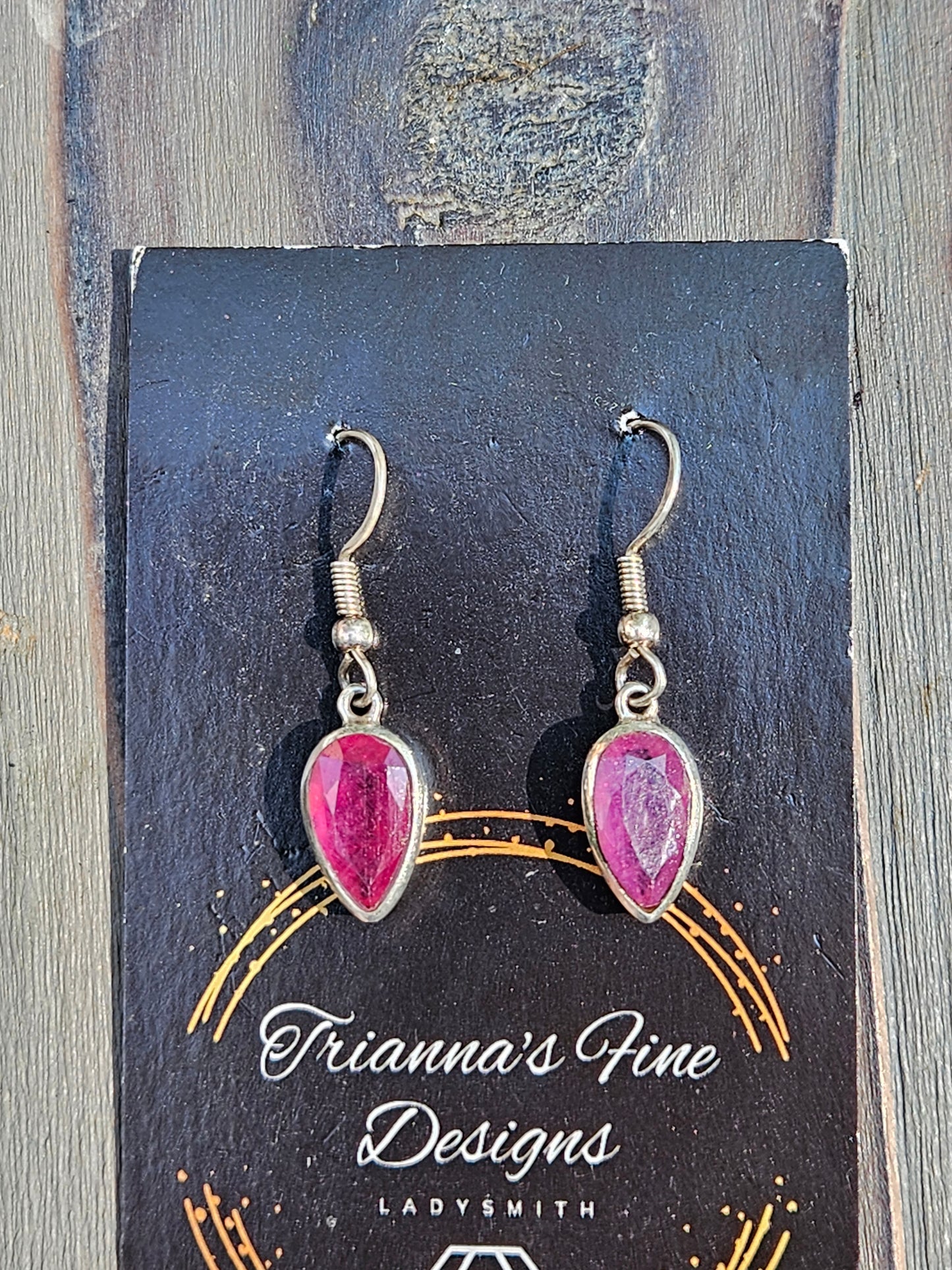 Ruby Dangle Earrings