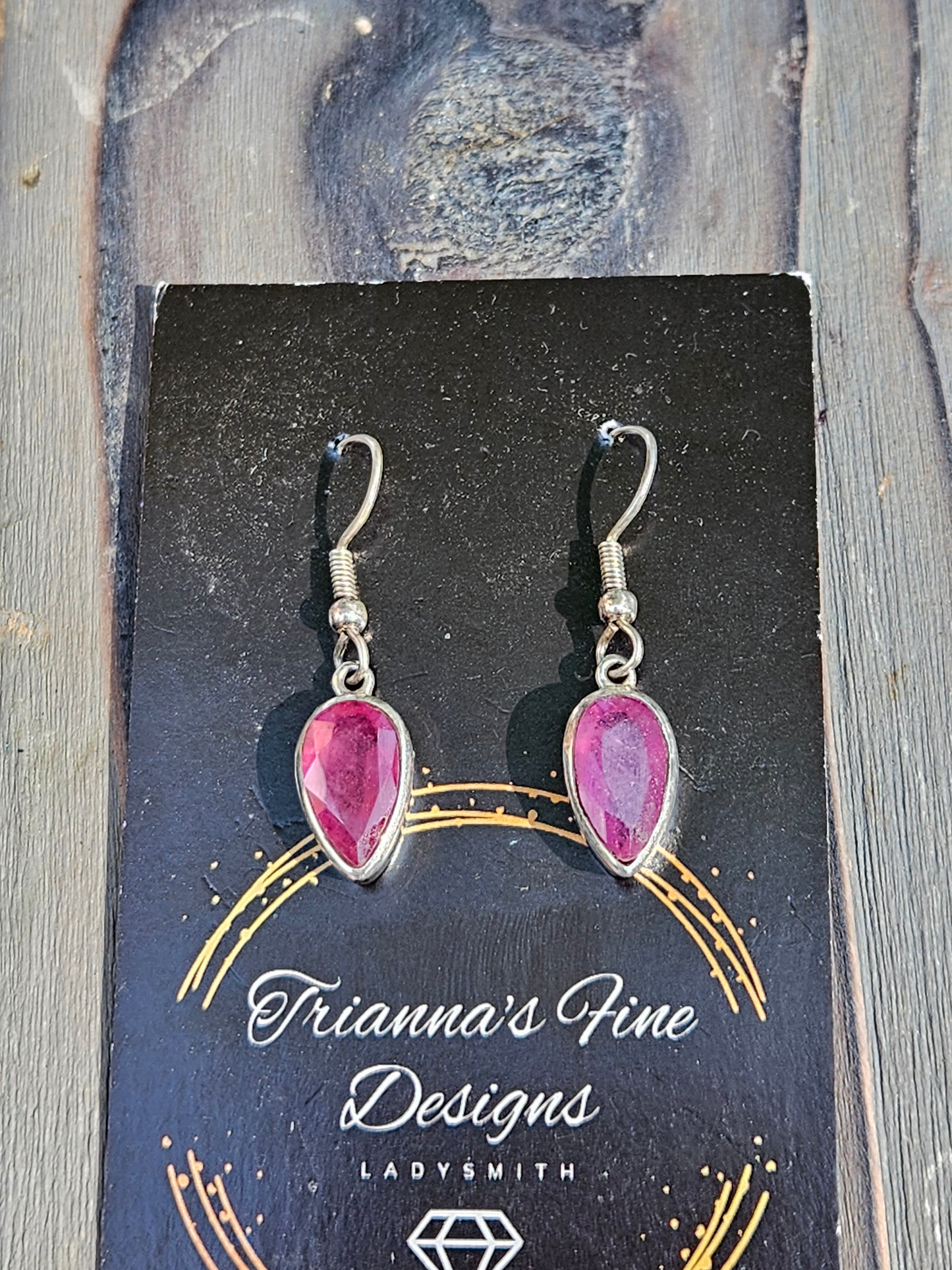 Ruby Dangle Earrings