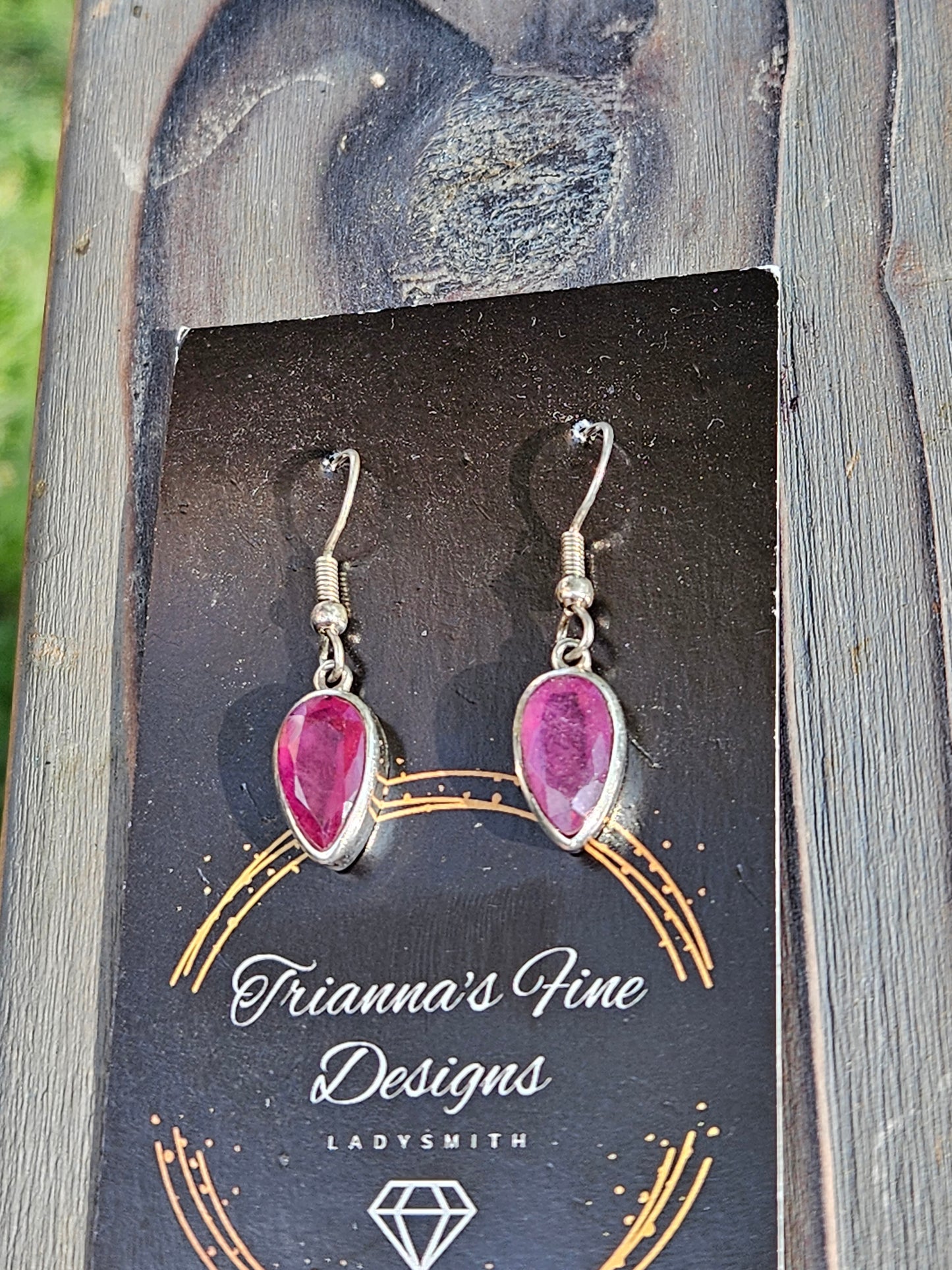 Ruby Dangle Earrings