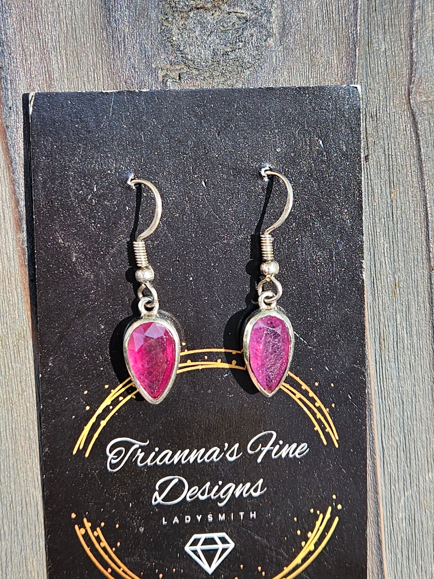 Ruby Dangle Earrings
