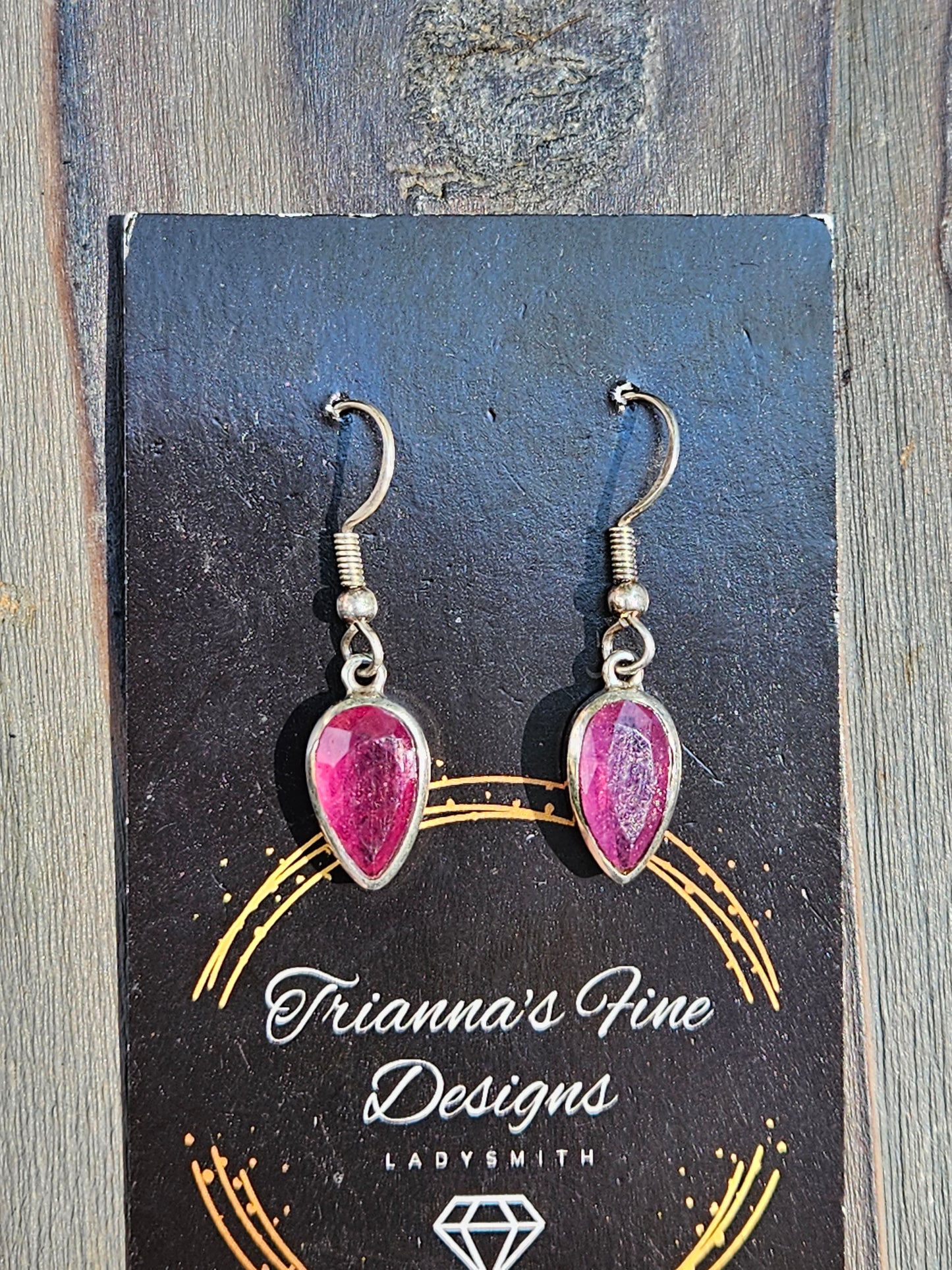 Ruby Dangle Earrings