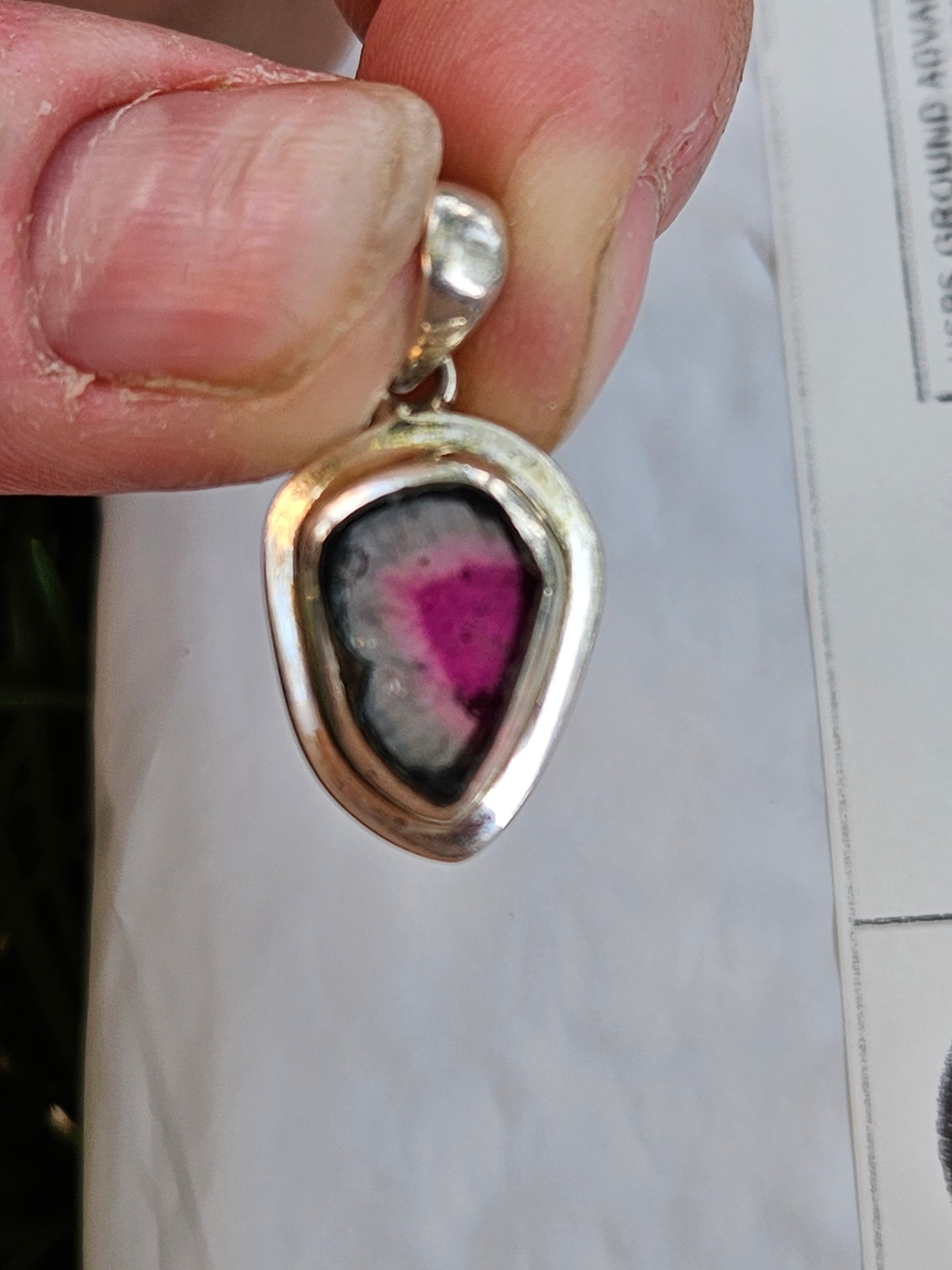 Watermelon Tourmaline Pendant