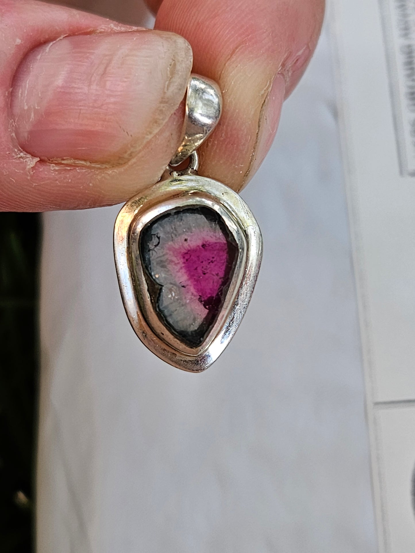 Watermelon Tourmaline Pendant
