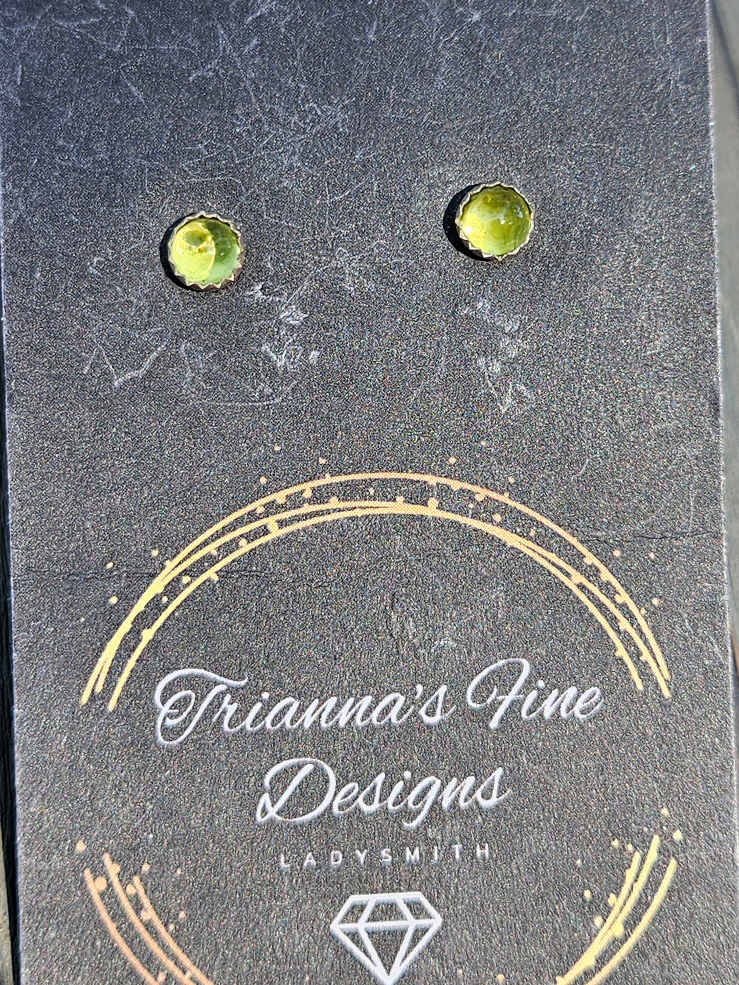 Peridot Stud Earrings
