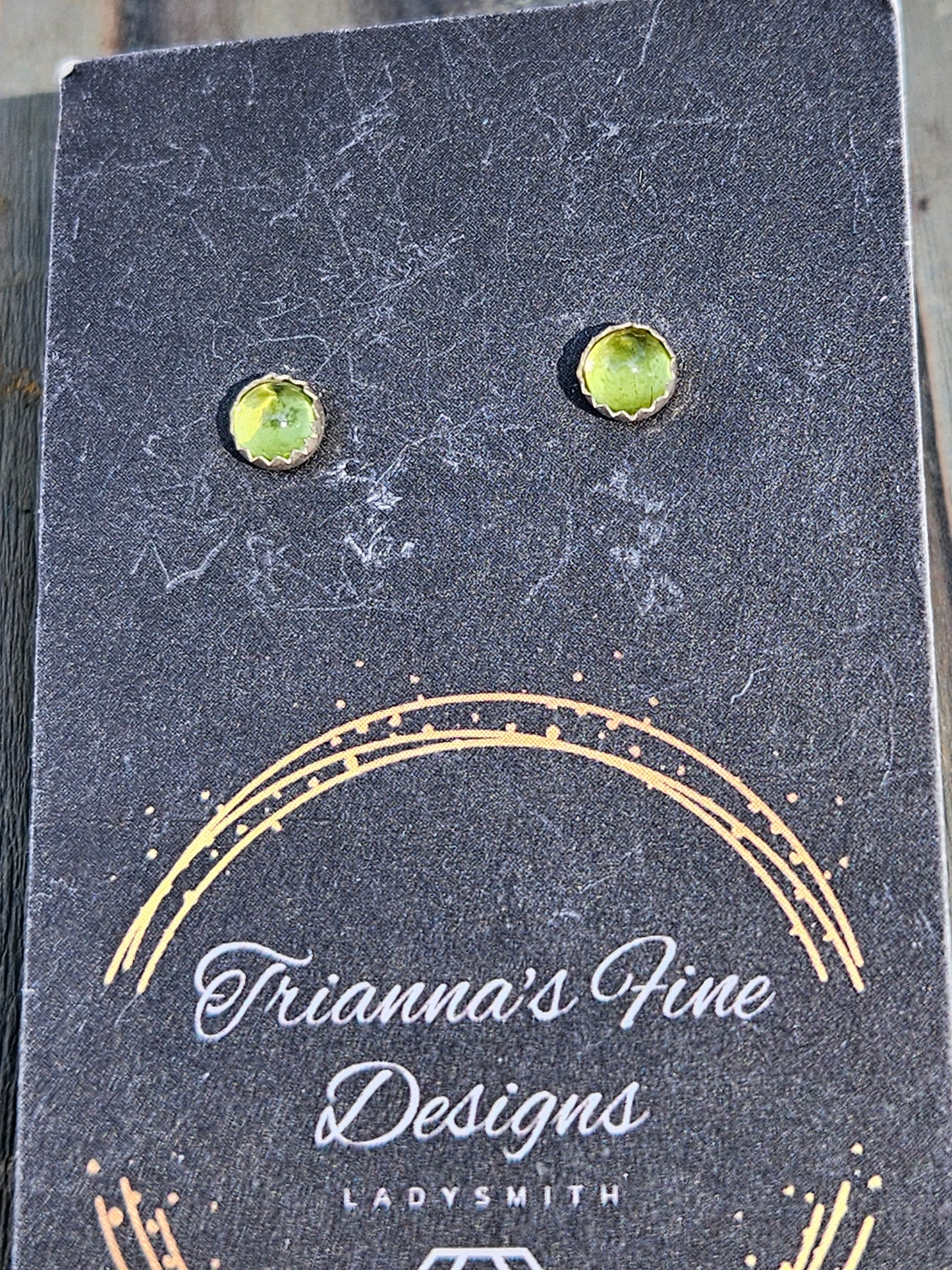 Peridot Stud Earrings