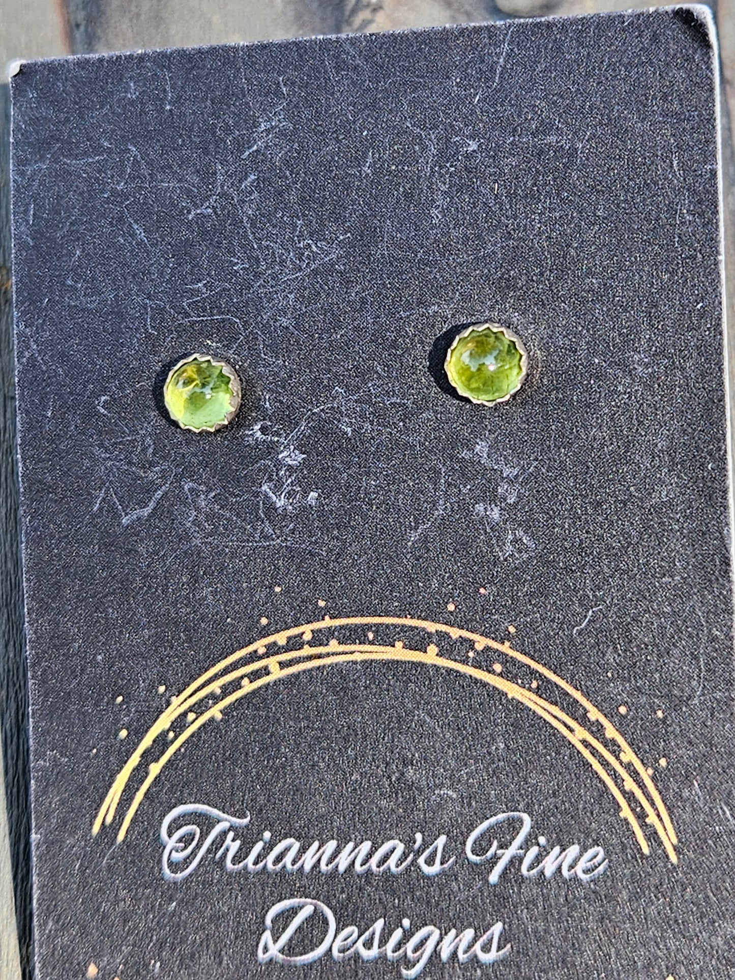 Peridot Stud Earrings