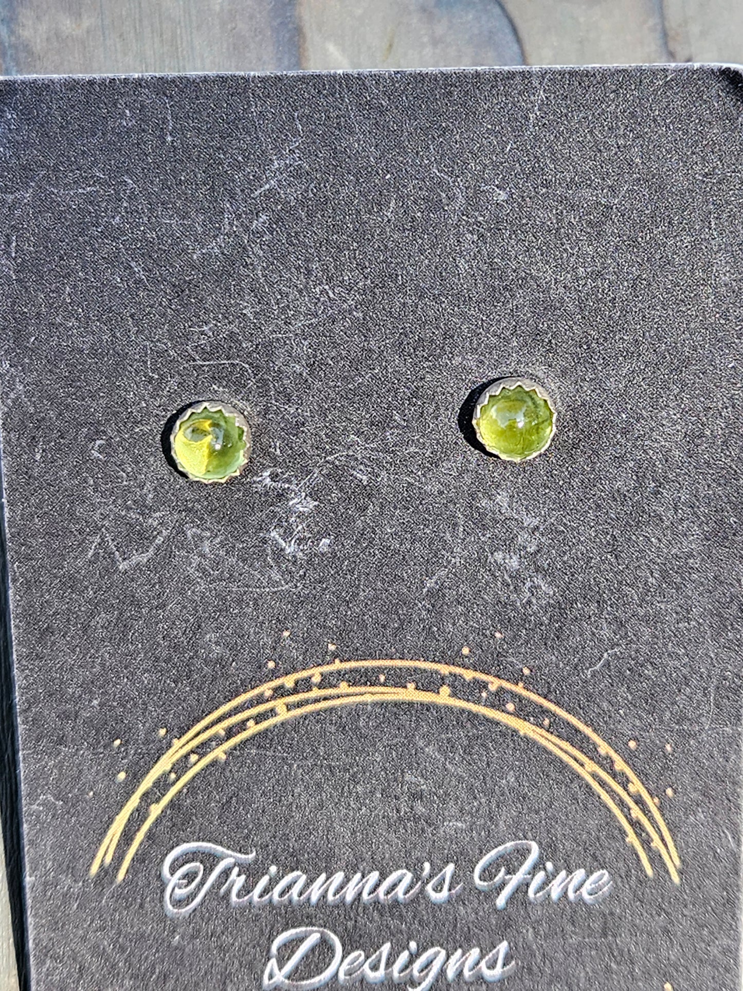 Peridot Stud Earrings