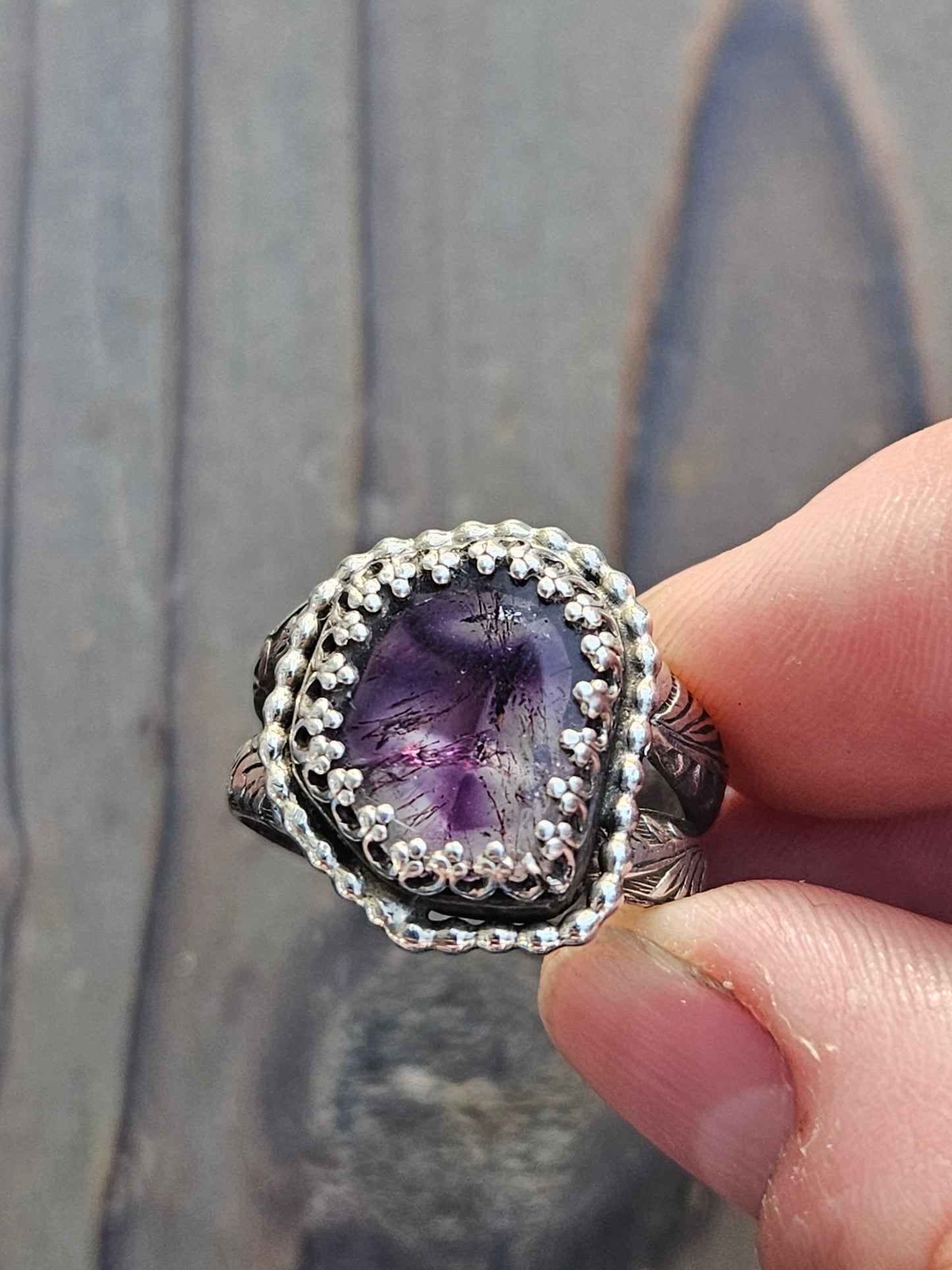 Super 7 Statement Ring, size 10