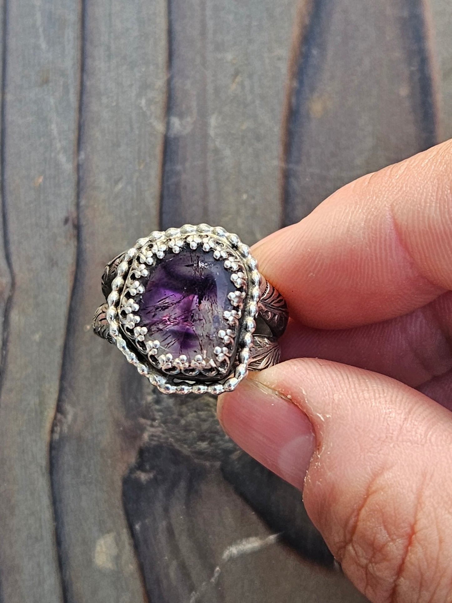 Super 7 Statement Ring, size 10