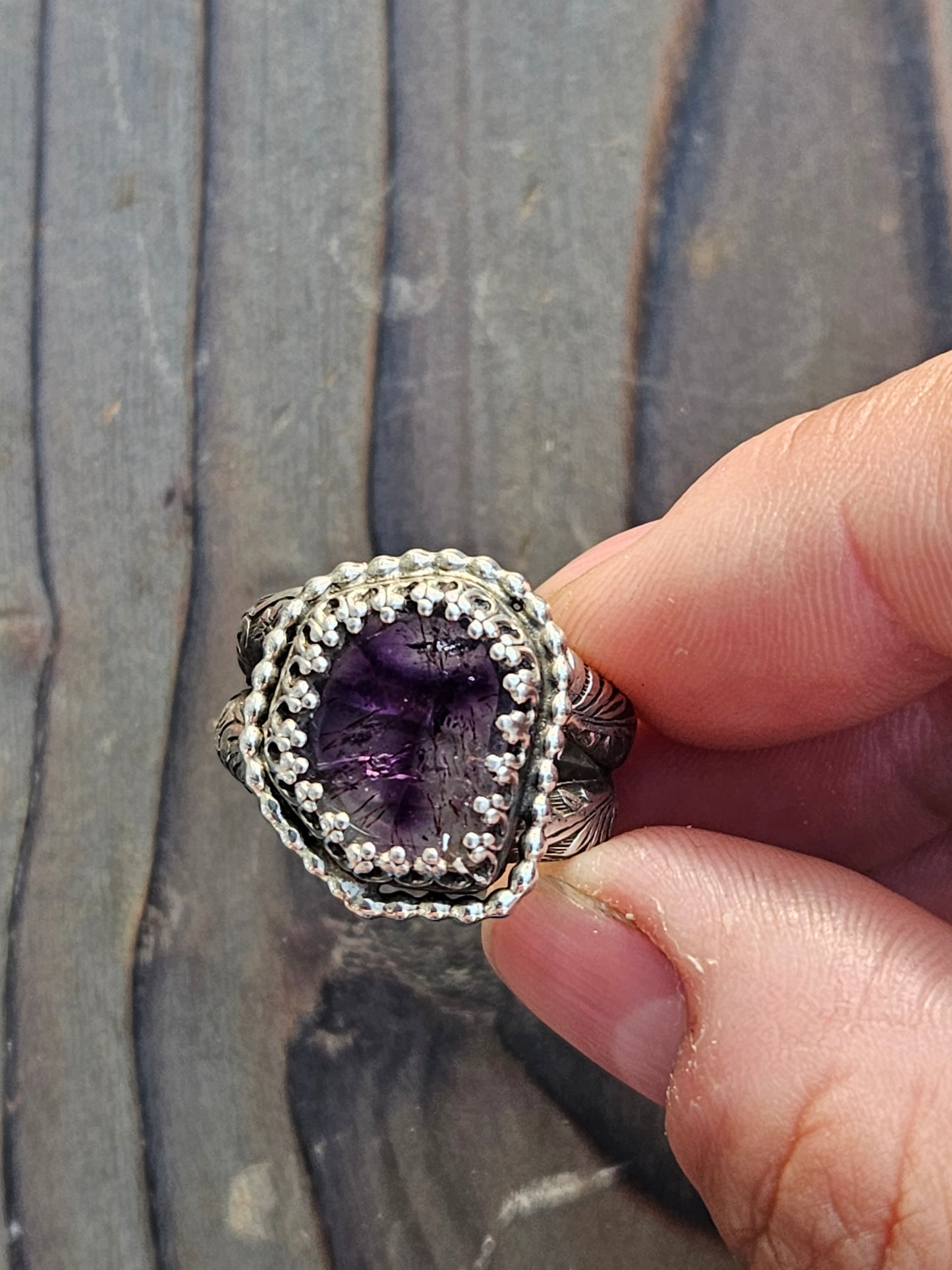 Super 7 Statement Ring, size 10