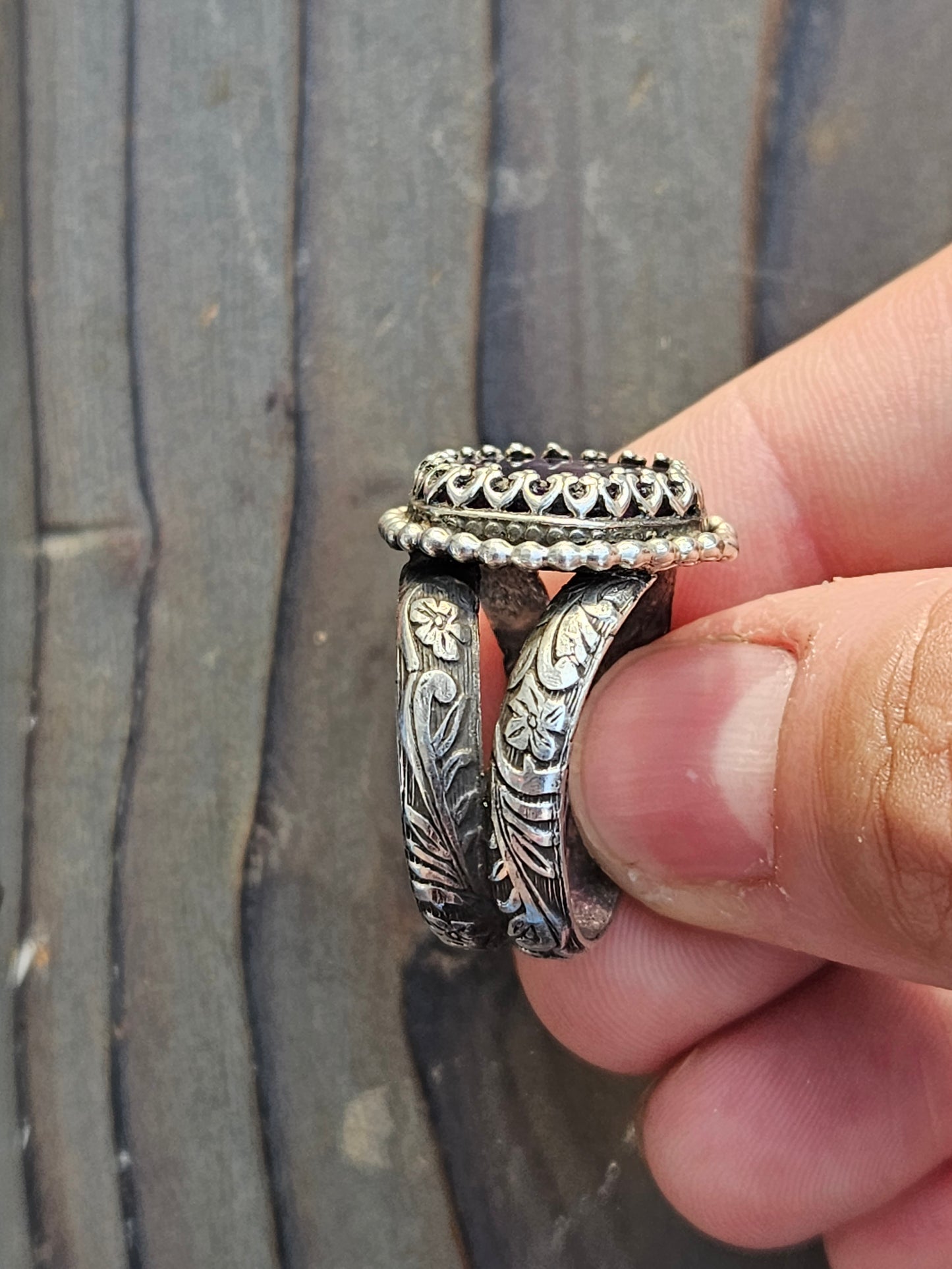 Super 7 Statement Ring, size 10