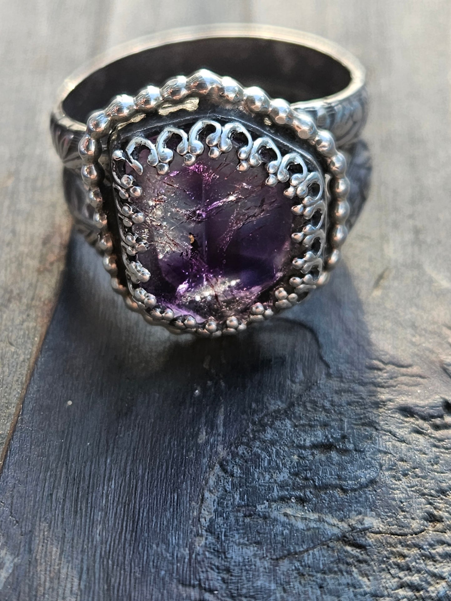 Super 7 Statement Ring, size 10